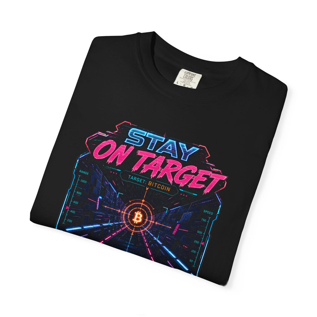 Stay On Target Bitcoin Heavyweight Retro Sound Money Graphic Tee | Comfort Colors 1717