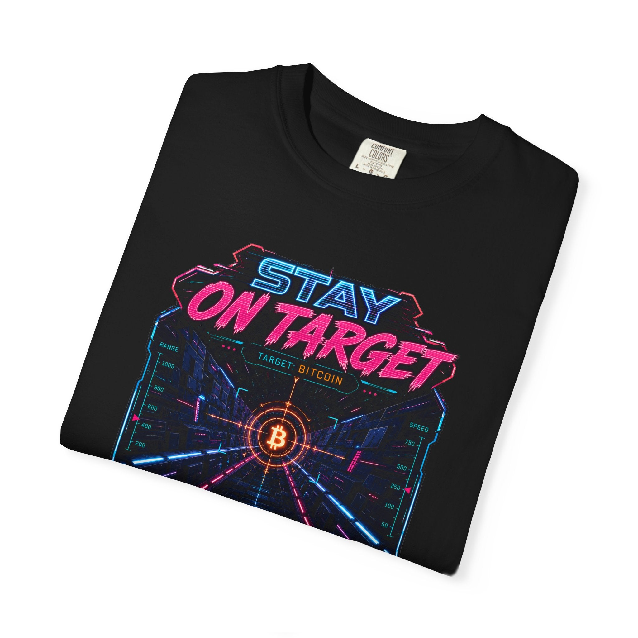 Stay On Target Bitcoin Heavyweight Retro Sound Money Graphic Tee | Comfort Colors 1717