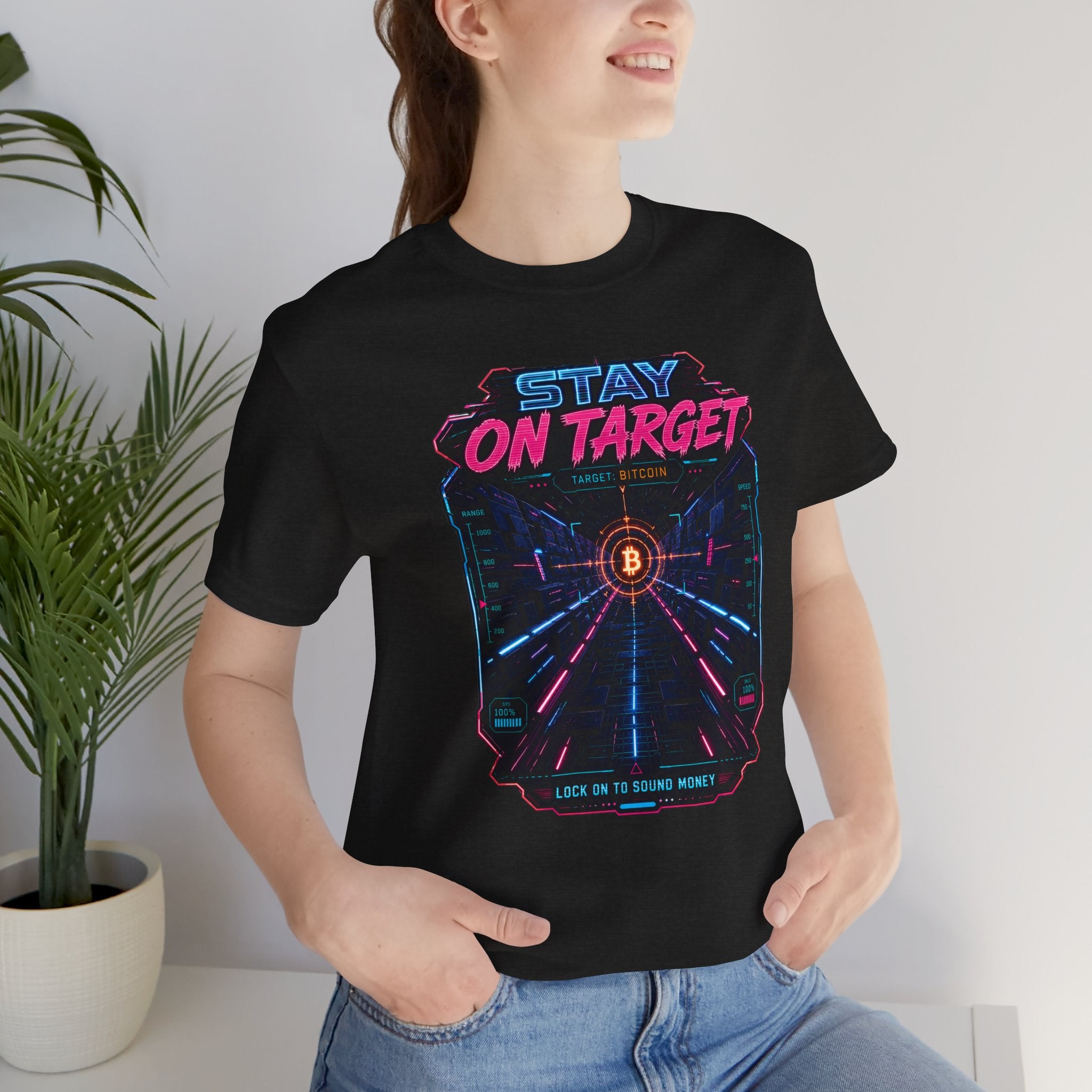 Stay On Target Bitcoin Graphic Tee | Bella Canvas 3001