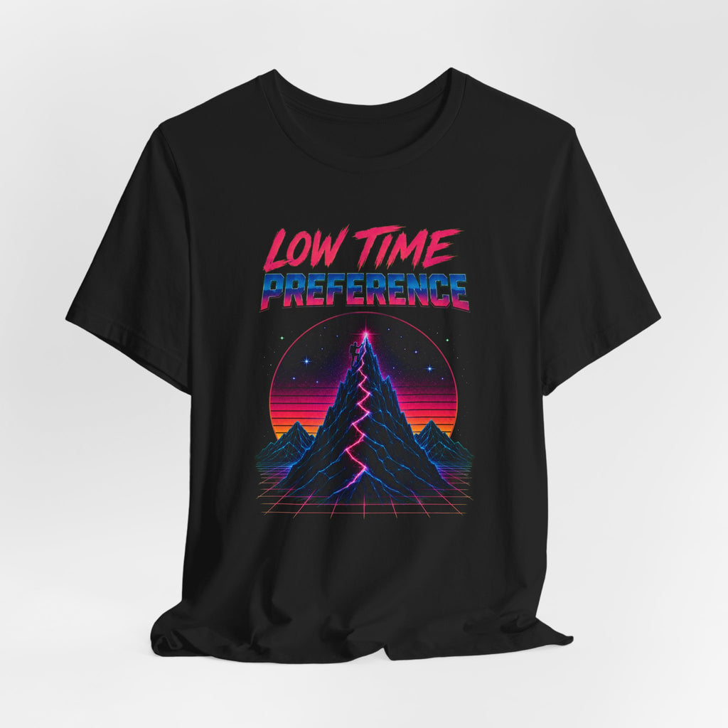 Incognito Low Time Preference Retro Synthwave Mountain T-Shirt | Bella Canvas 3001