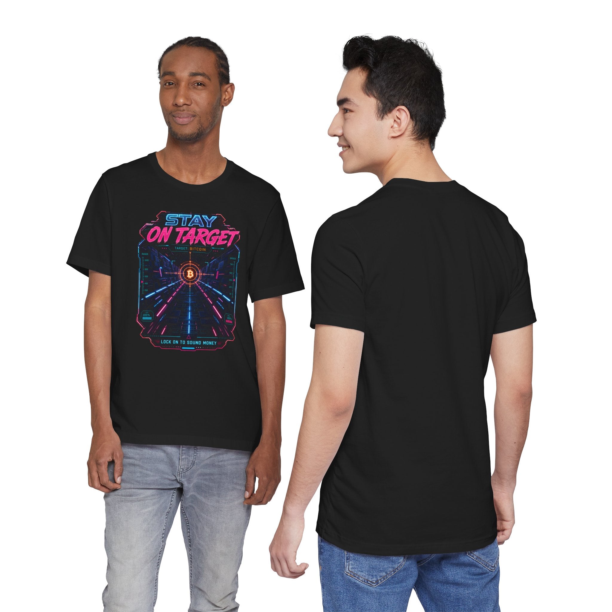 Stay On Target Bitcoin Graphic Tee | Bella Canvas 3001