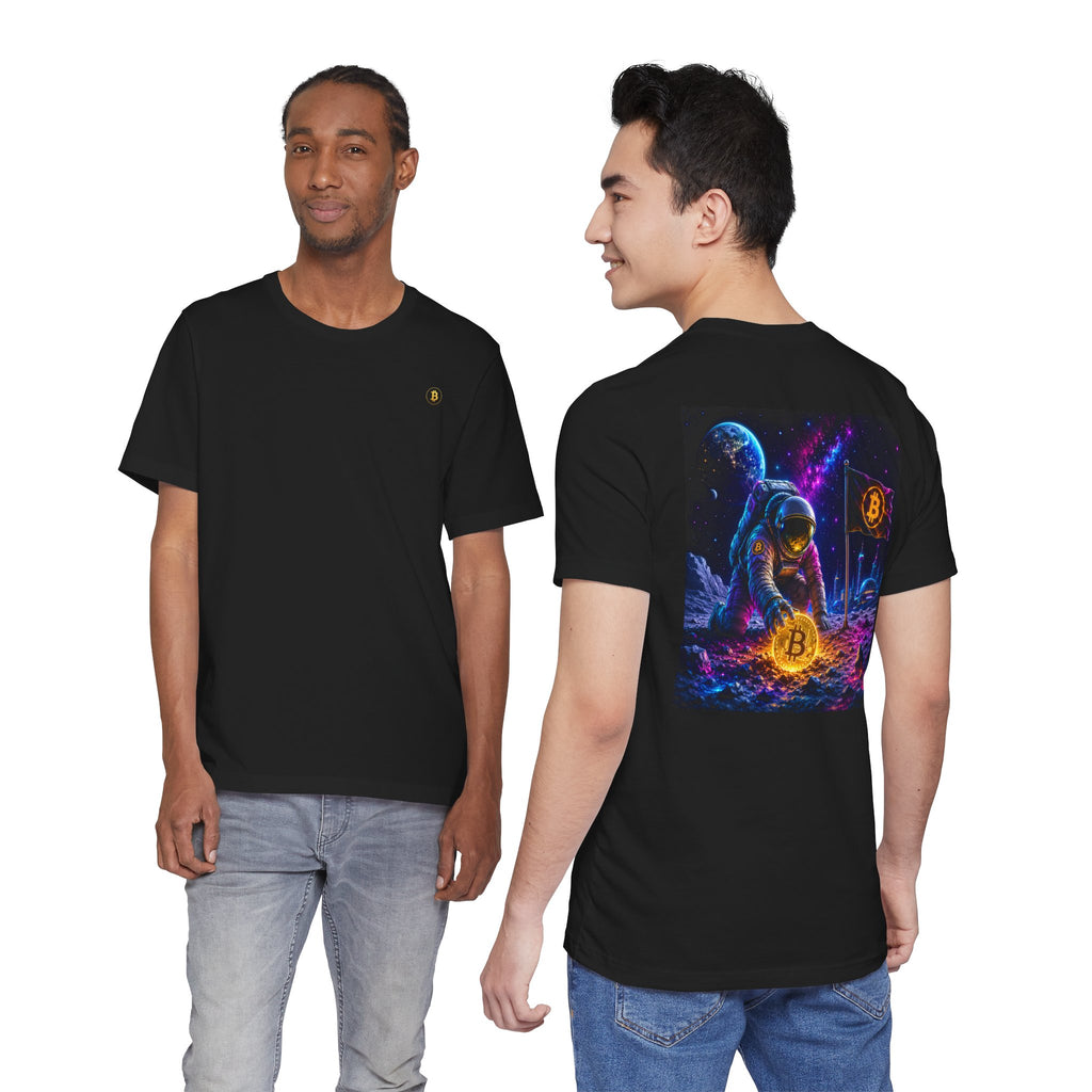 Futuristic Astronaut Bitcoin Mining Tee | Bella Canvas 3001