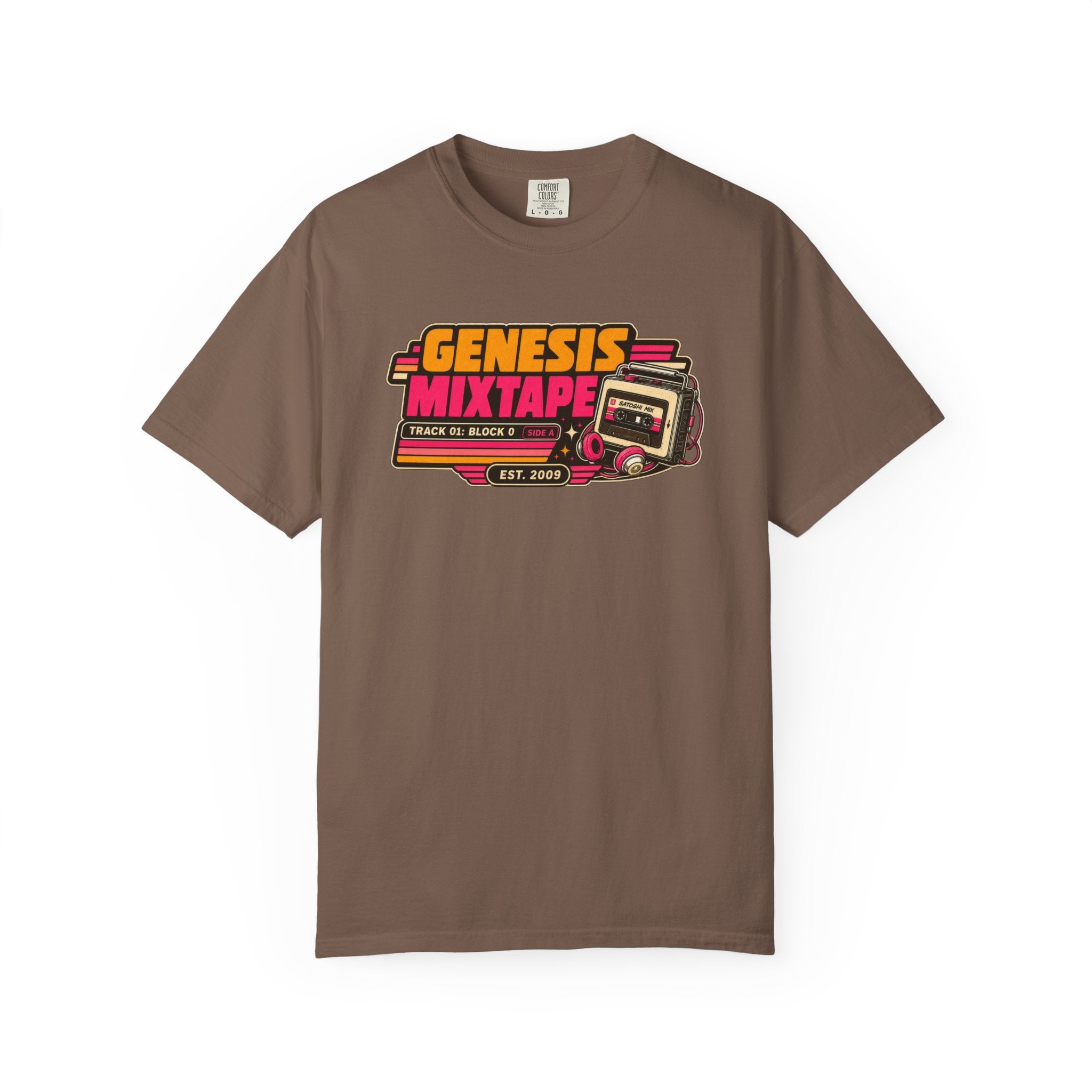 Incognito Heavyweight Genesis Mixtape Retro Cassette T-Shirt | Vintage Music Tee | Comfort Colors 1717
