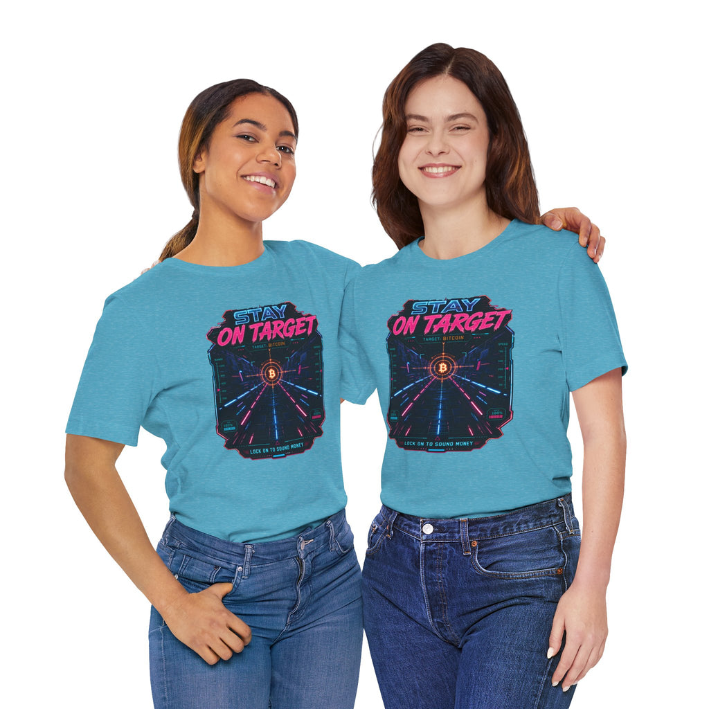 Stay On Target Bitcoin Graphic Tee | Bella Canvas 3001