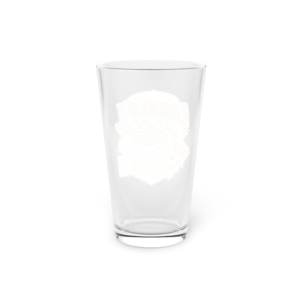 Laszlo's Pizza Parlor logo Pint Glass | Bitcoin Pizza Day | 16oz  glass