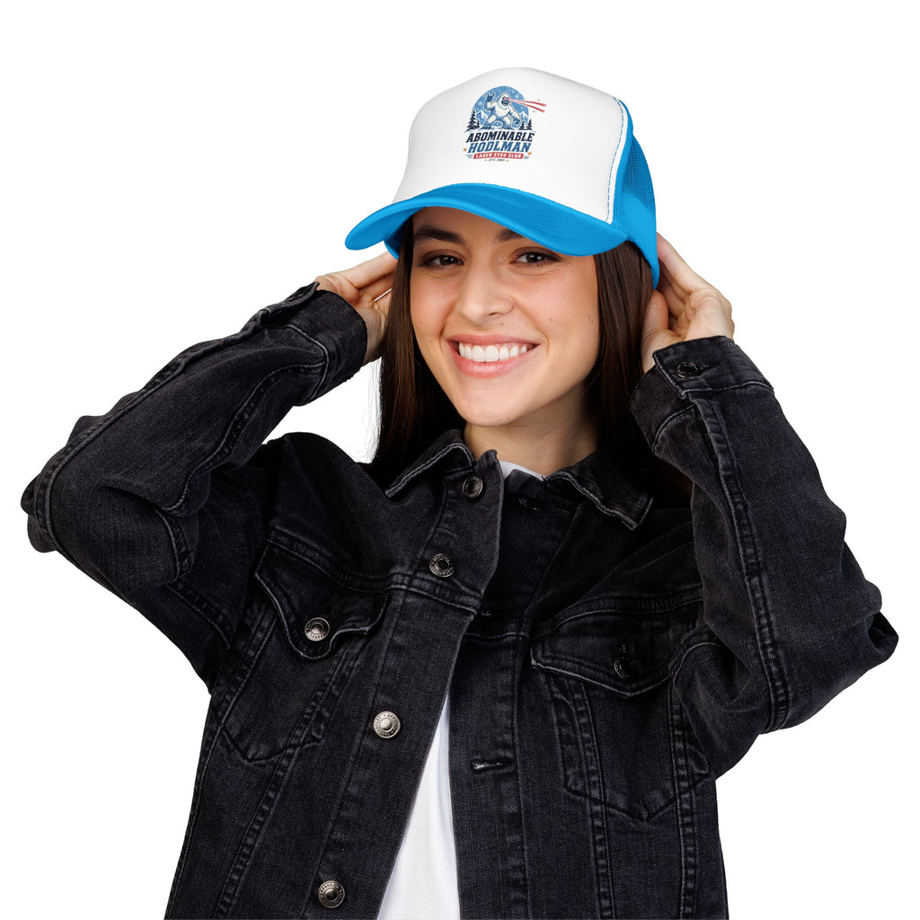 Abominable HODLman Laser Eyes Club Foam Trucker Hat