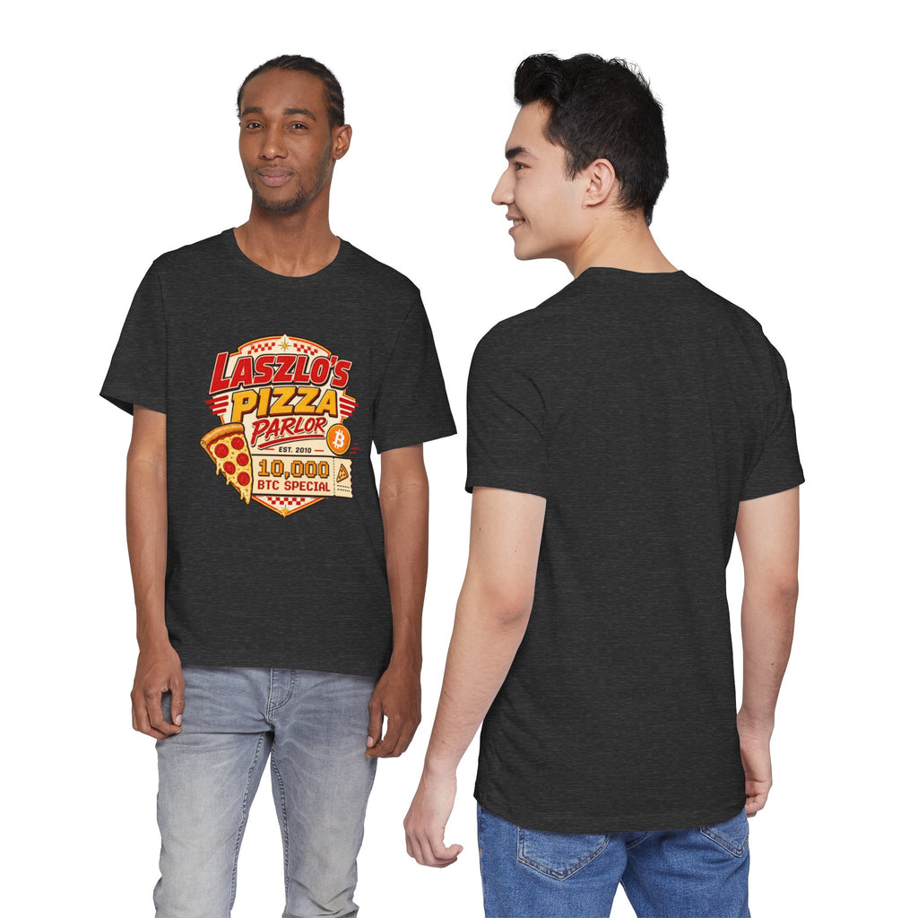 Laszlo's Pizza Parlor 10,000 Bitcoin Pizza Day Tee | Bella Canvas 3001