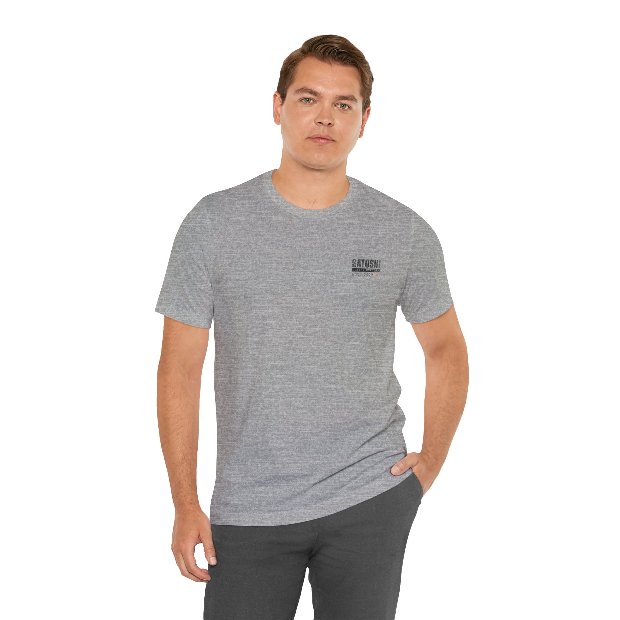 Satoshi Nakamoto Shirt | Player Unknown Bitcoin Tee | Don't Trust Verify Band T-shirt | Bella Canvas 3001