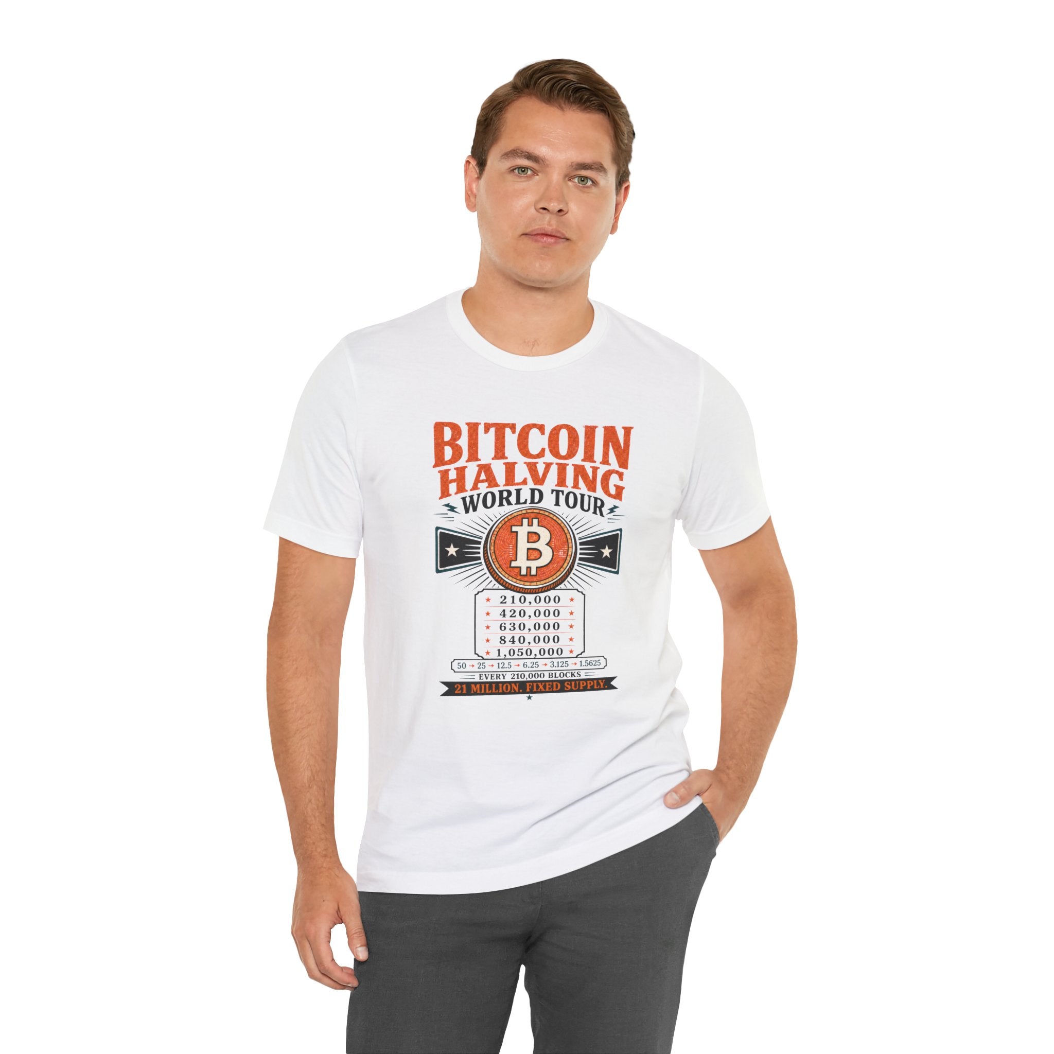 Bitcoin Halving World Tour Tee | Bella Canvas 3001