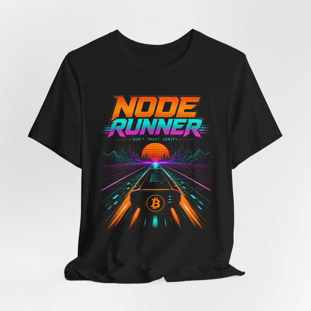 Node Runner Retro Cyberpunk T-Shirt | Bella Canvas 3001