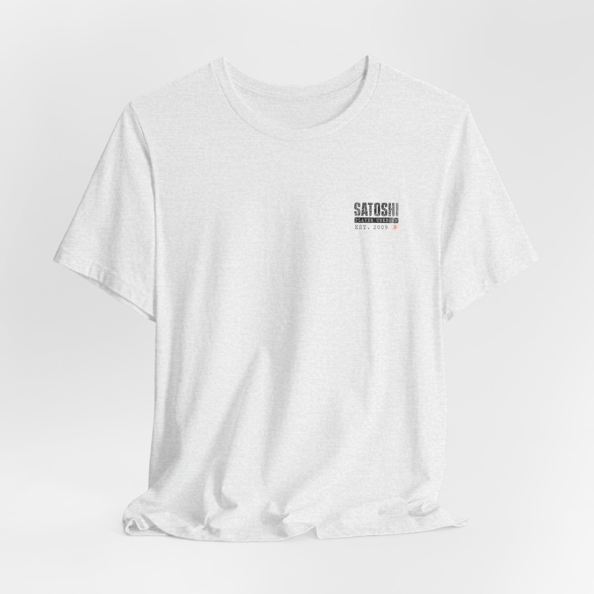 Satoshi Nakamoto Shirt | Player Unknown Bitcoin Tee | Don't Trust Verify Band T-shirt | Bella Canvas 3001