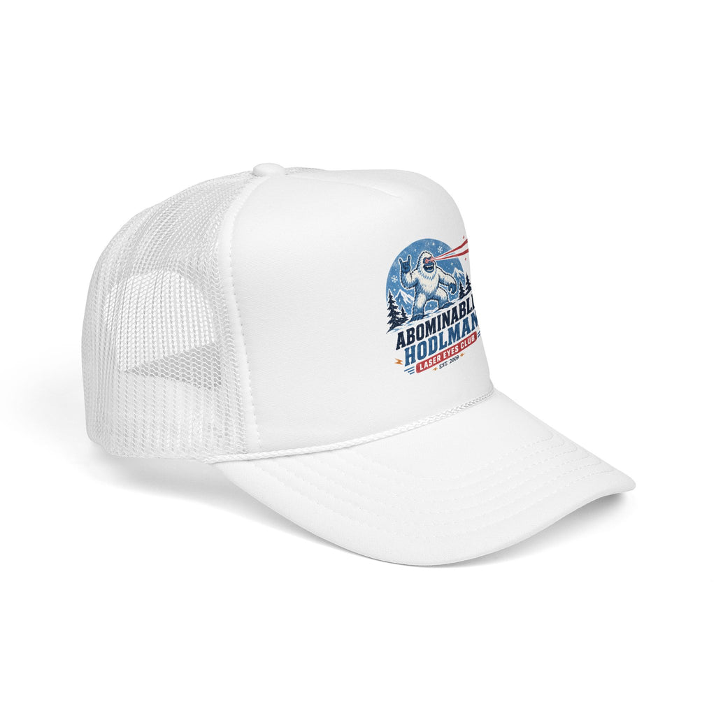 Abominable HODLman Laser Eyes Club Foam Trucker Hat