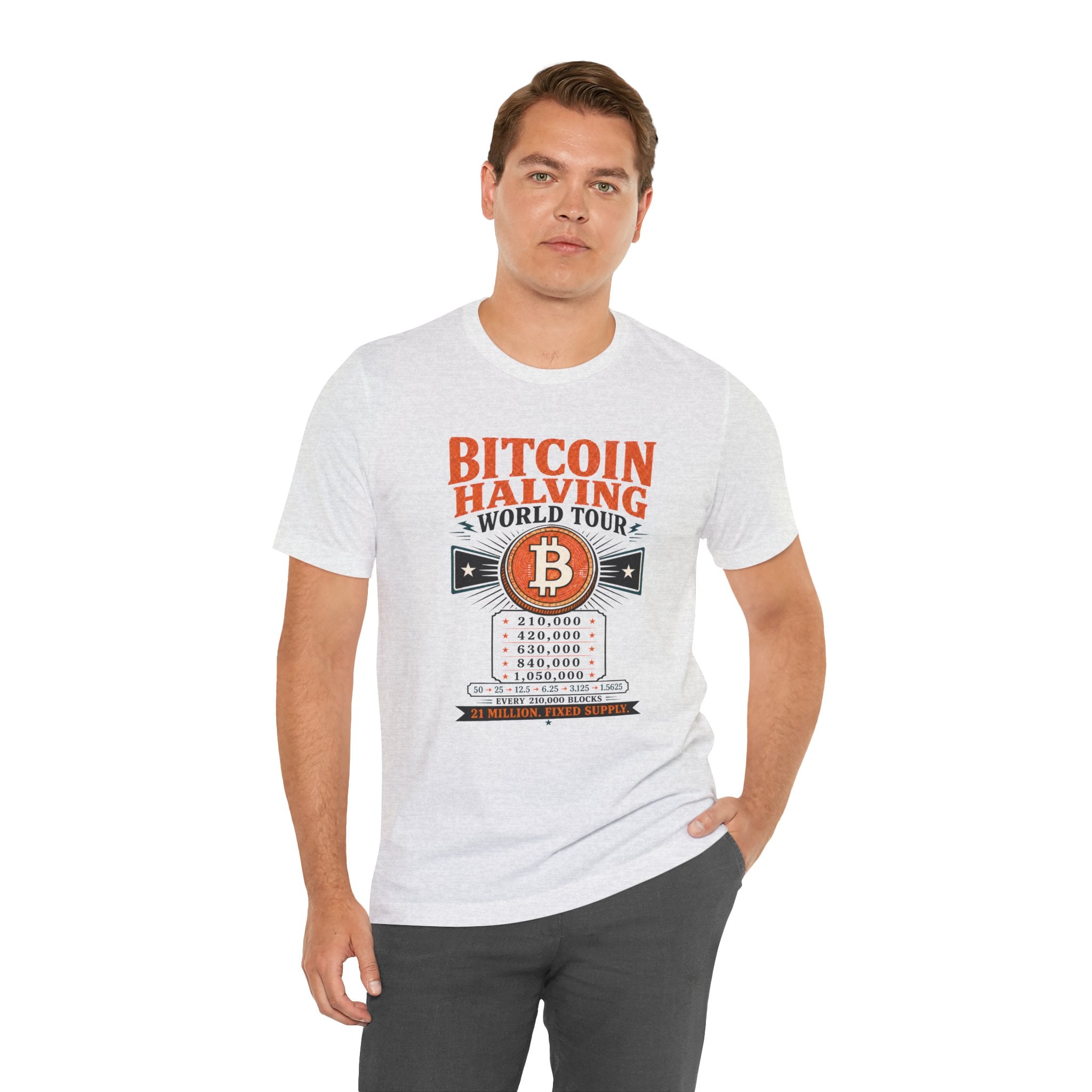 Bitcoin Halving World Tour Tee | Bella Canvas 3001