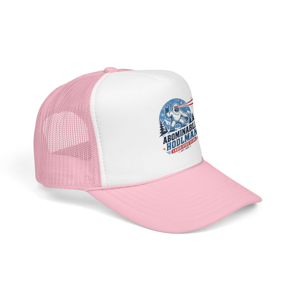 Abominable HODLman Laser Eyes Club Foam Trucker Hat