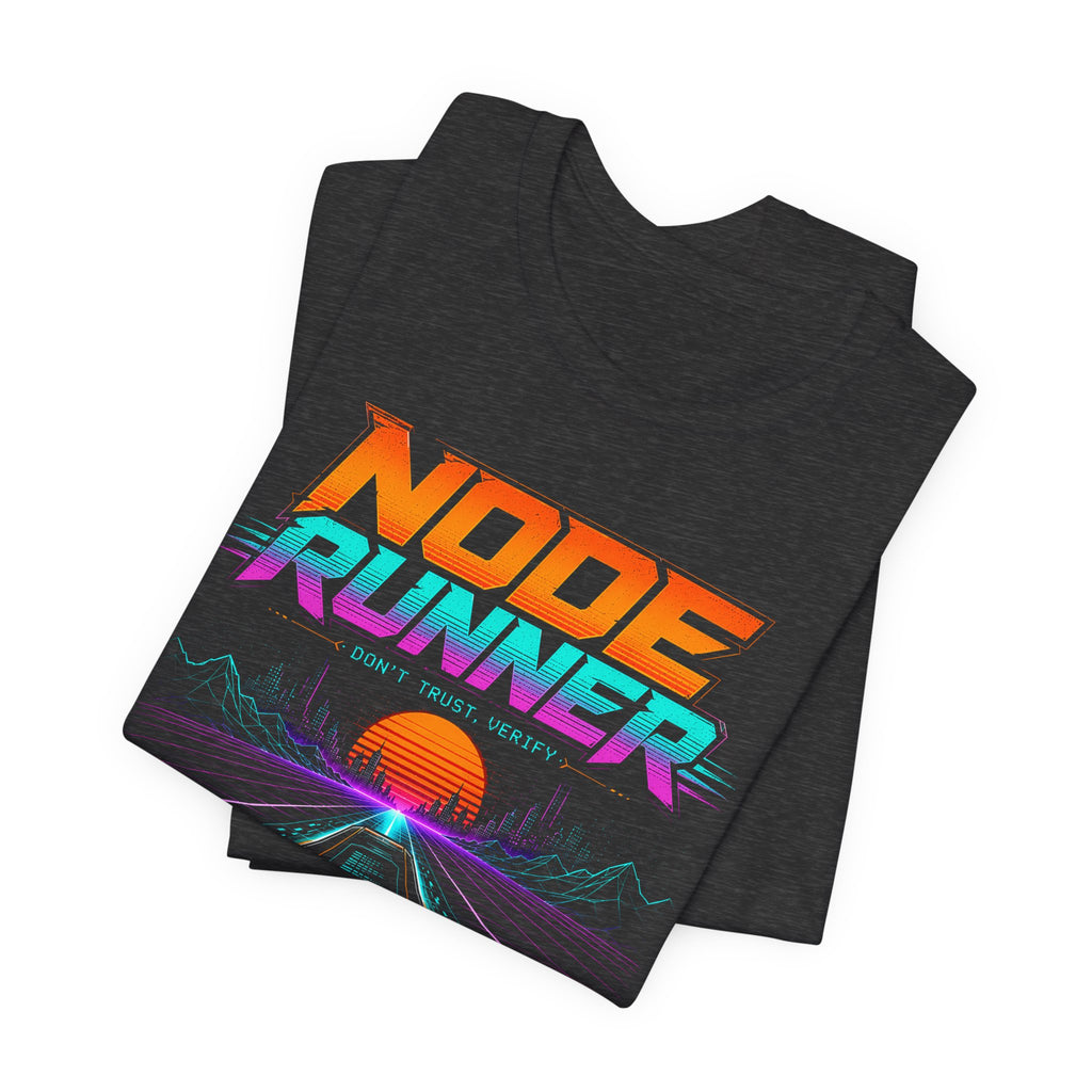 Node Runner Retro Cyberpunk T-Shirt | Bella Canvas 3001