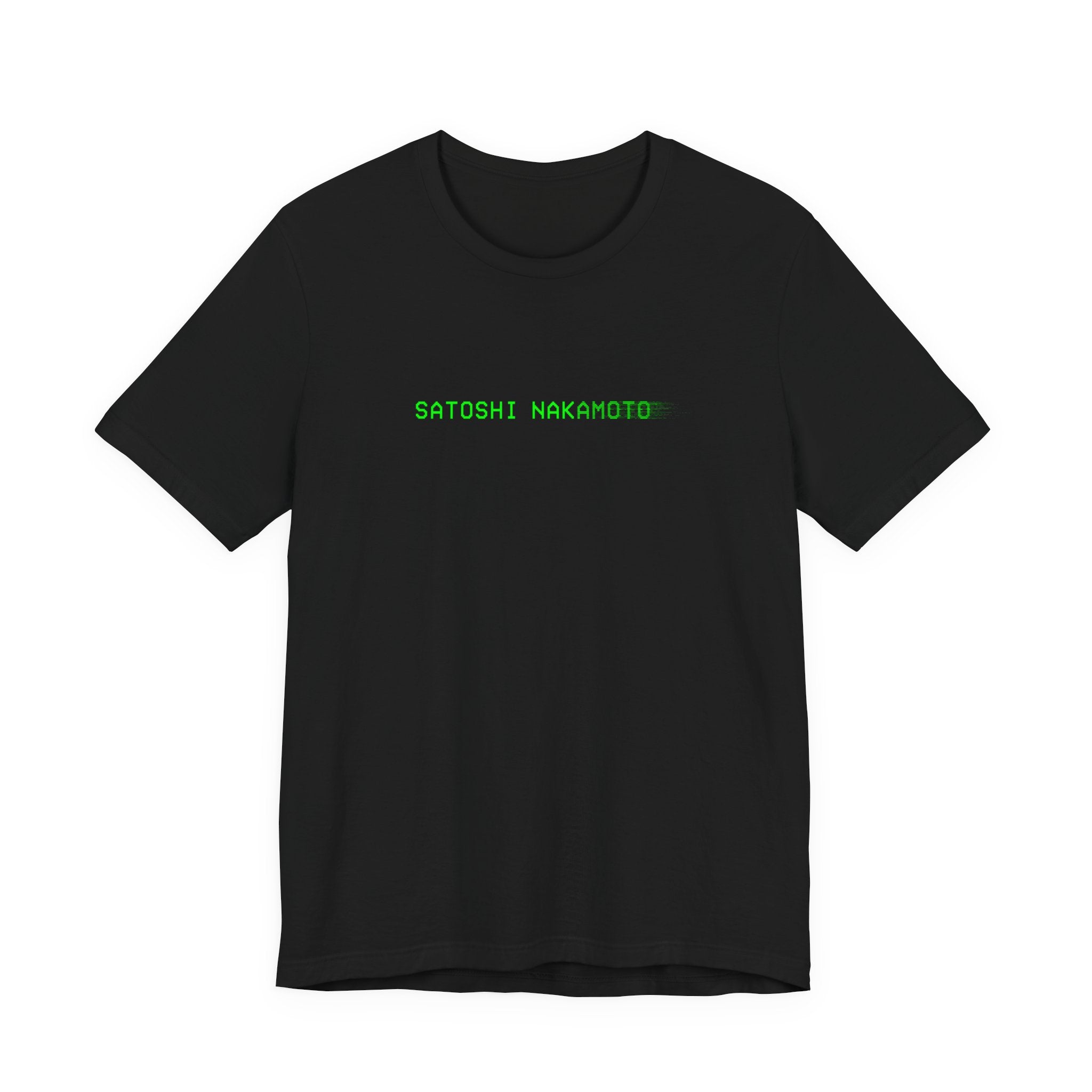 Satoshi Nakamoto Shirt | Retro Green Terminal Bitcoin Tee | Anonymous Creator Bitcoin Merch | Bella Canvas 3001