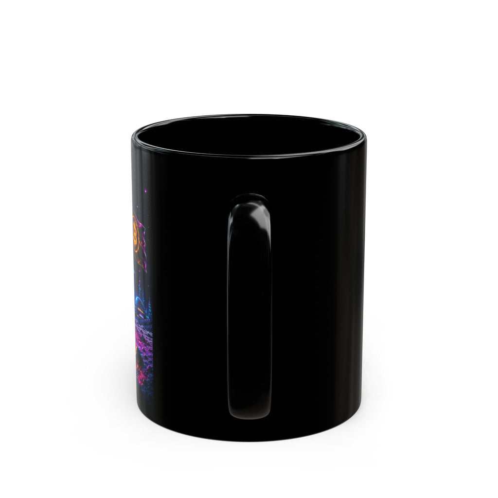 Bitcoin Astronaut Mug | Black Ceramic Coffee Cup