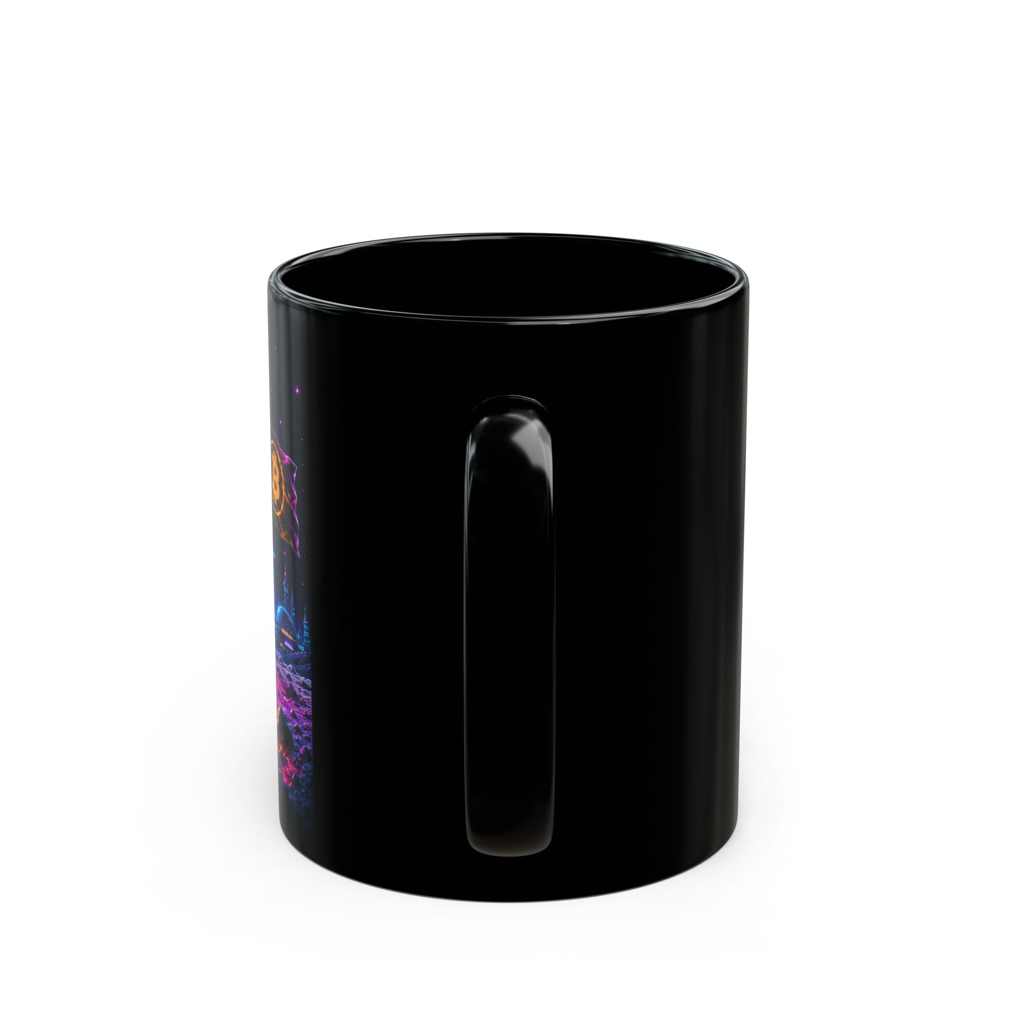 Bitcoin Astronaut Mug | Black Ceramic Coffee Cup