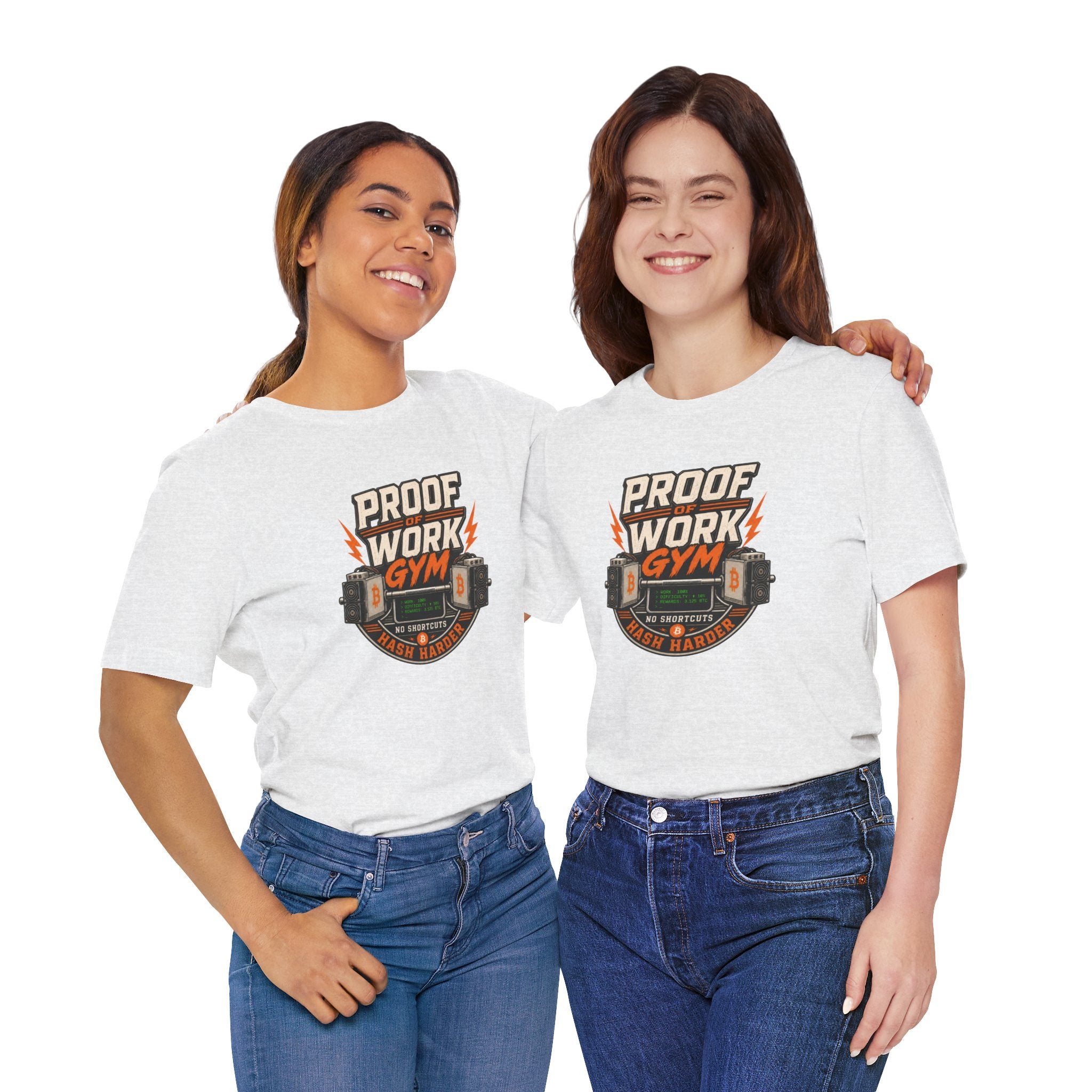 Proof of Work Bitcoin Mining Gym Tee | Bella Canvas 3001
