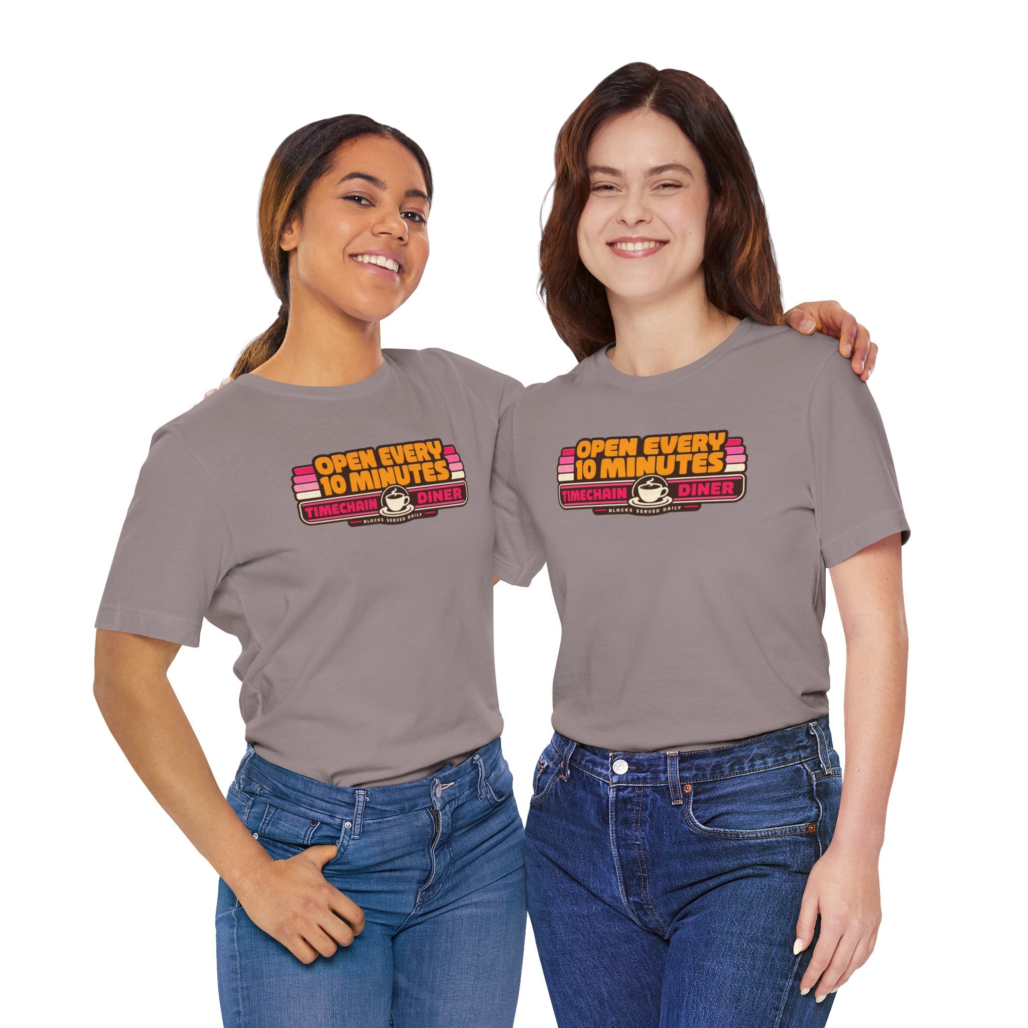 Incognito Open Every 10 Minutes Timechain Diner Tee | Retro Coffee T-Shirt | Bella Canvas 3001