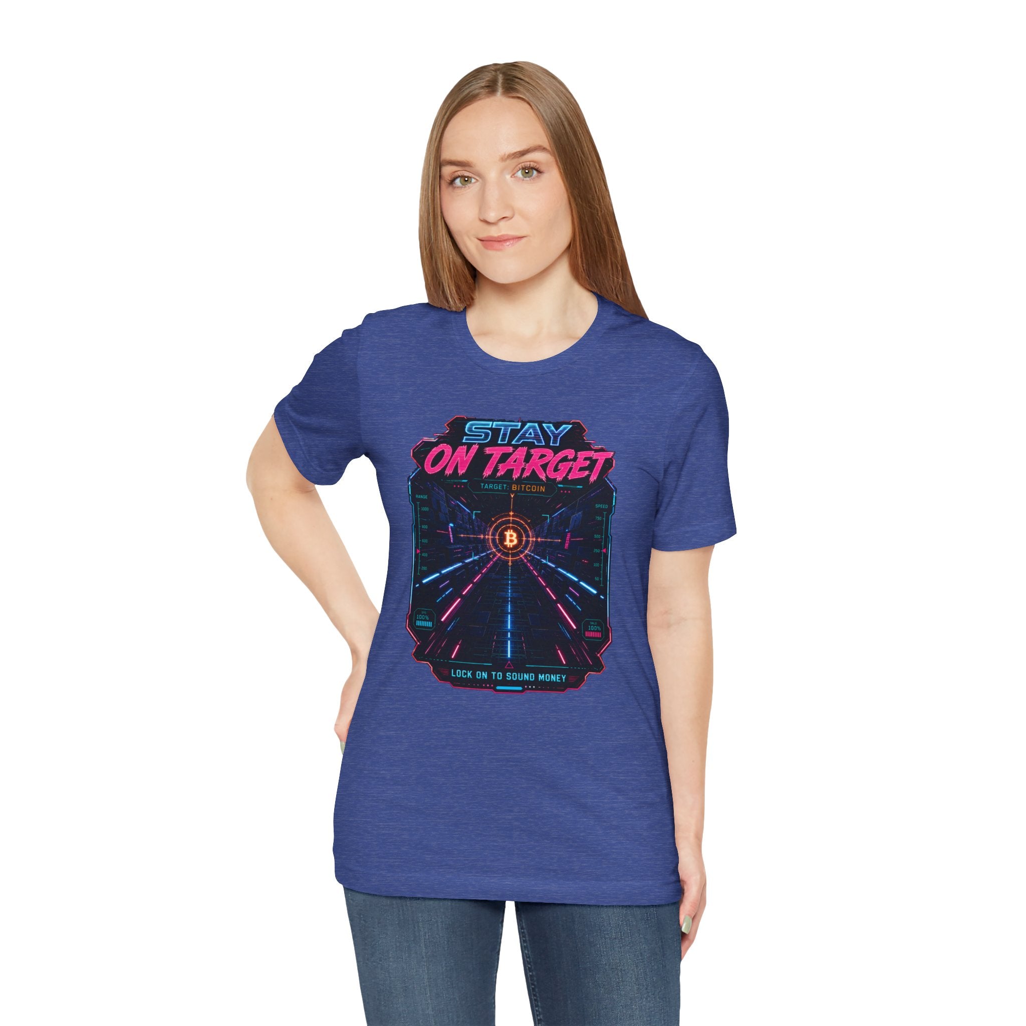 Stay On Target Bitcoin Graphic Tee | Bella Canvas 3001
