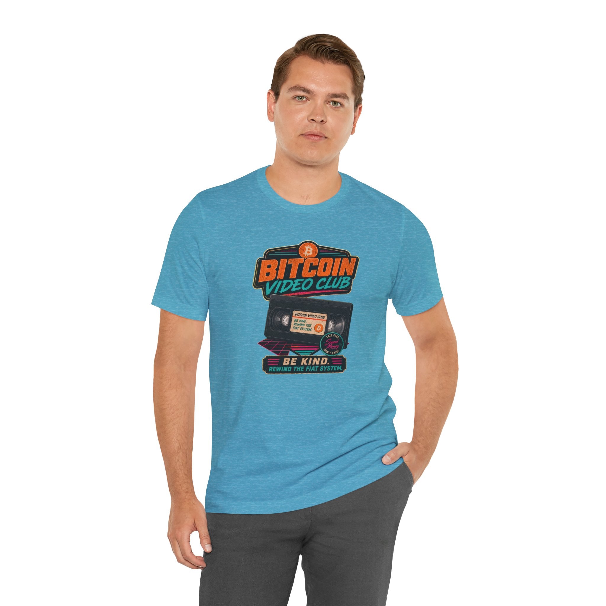 Bitcoin Video Club Tee | Be Kind Retro VHS | Bella Canvas 3001