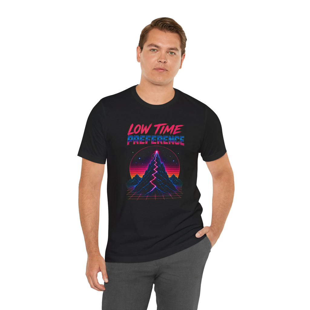 Incognito Low Time Preference Retro Synthwave Mountain T-Shirt | Bella Canvas 3001