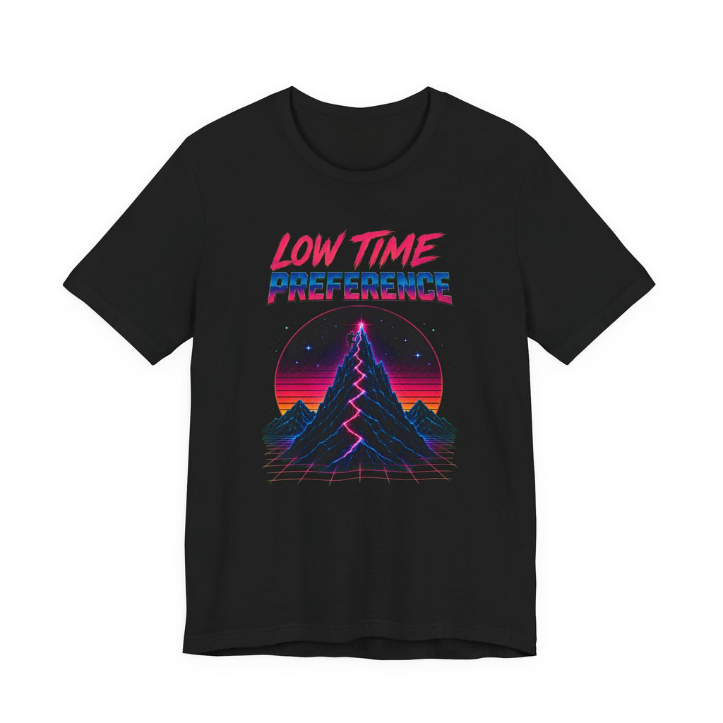 Incognito Low Time Preference Retro Synthwave Mountain T-Shirt | Bella Canvas 3001