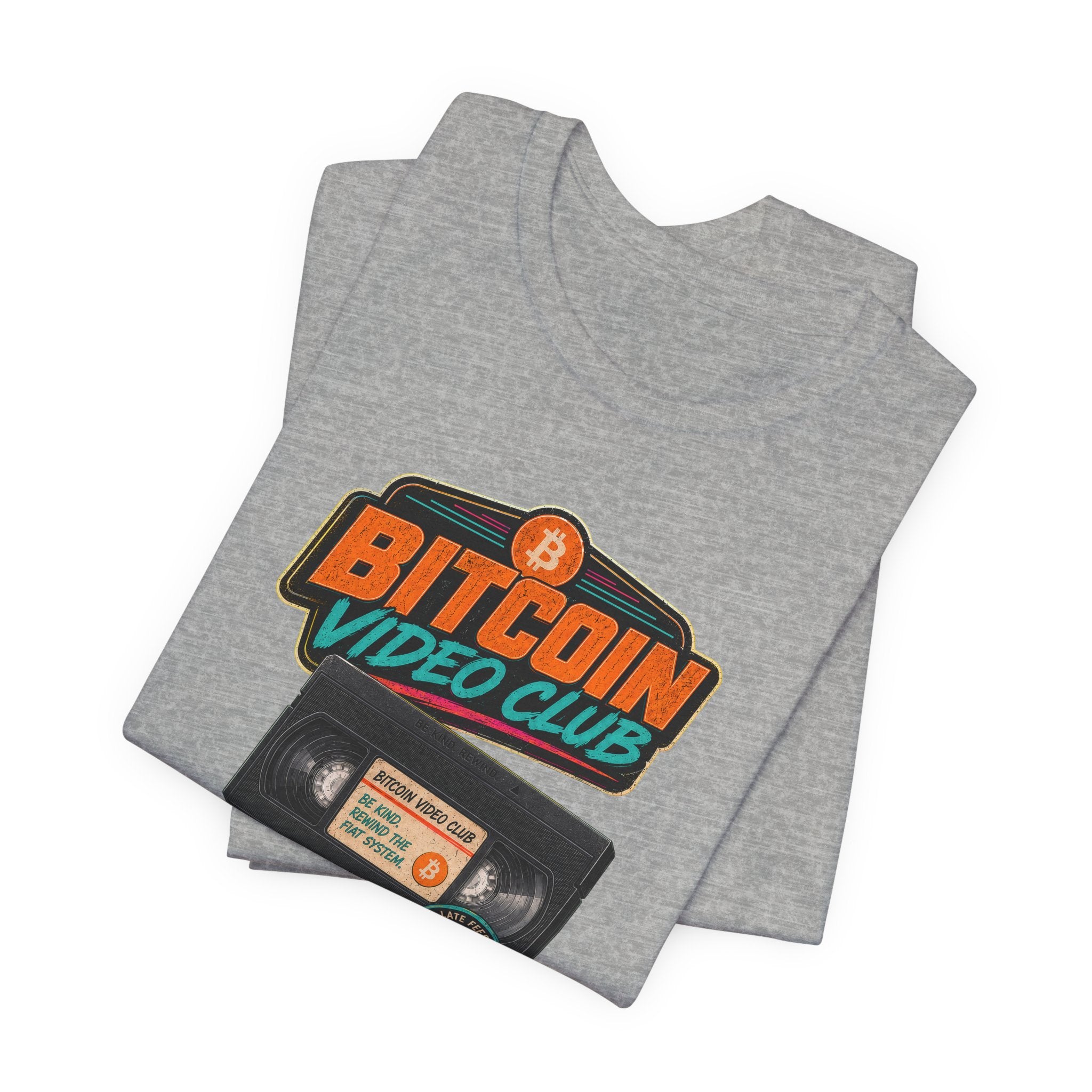 Bitcoin Video Club Tee | Be Kind Retro VHS | Bella Canvas 3001