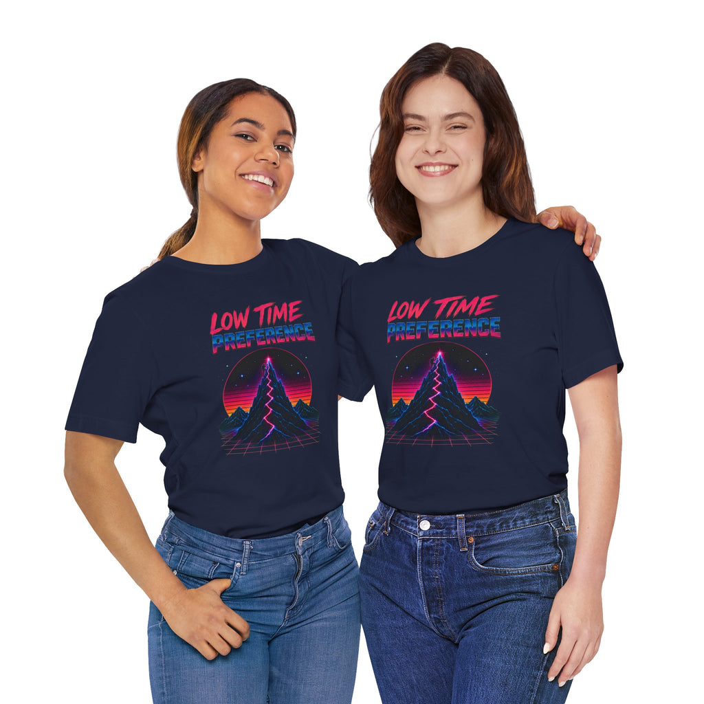 Incognito Low Time Preference Retro Synthwave Mountain T-Shirt | Bella Canvas 3001