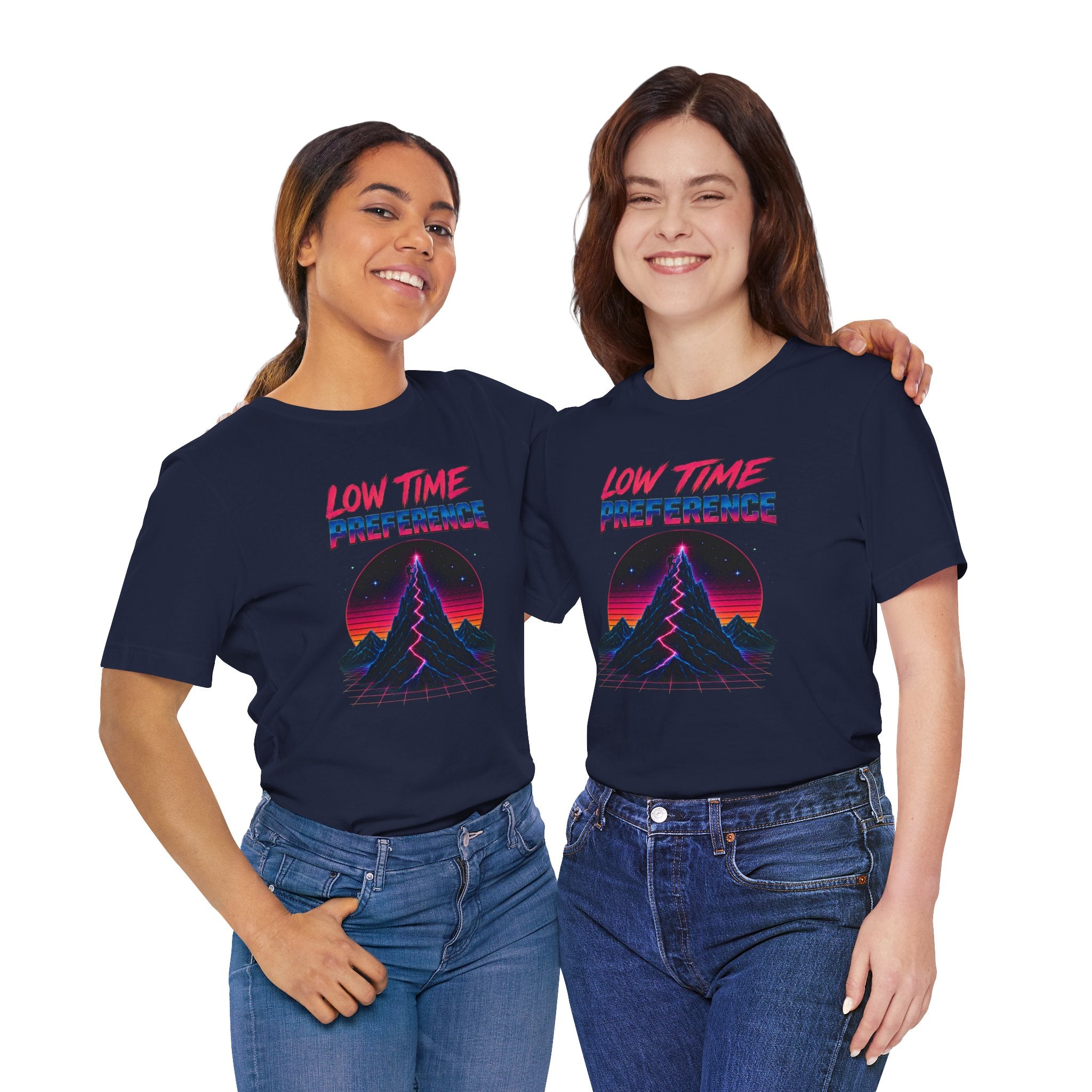 Incognito Low Time Preference Retro Synthwave Mountain T-Shirt | Bella Canvas 3001