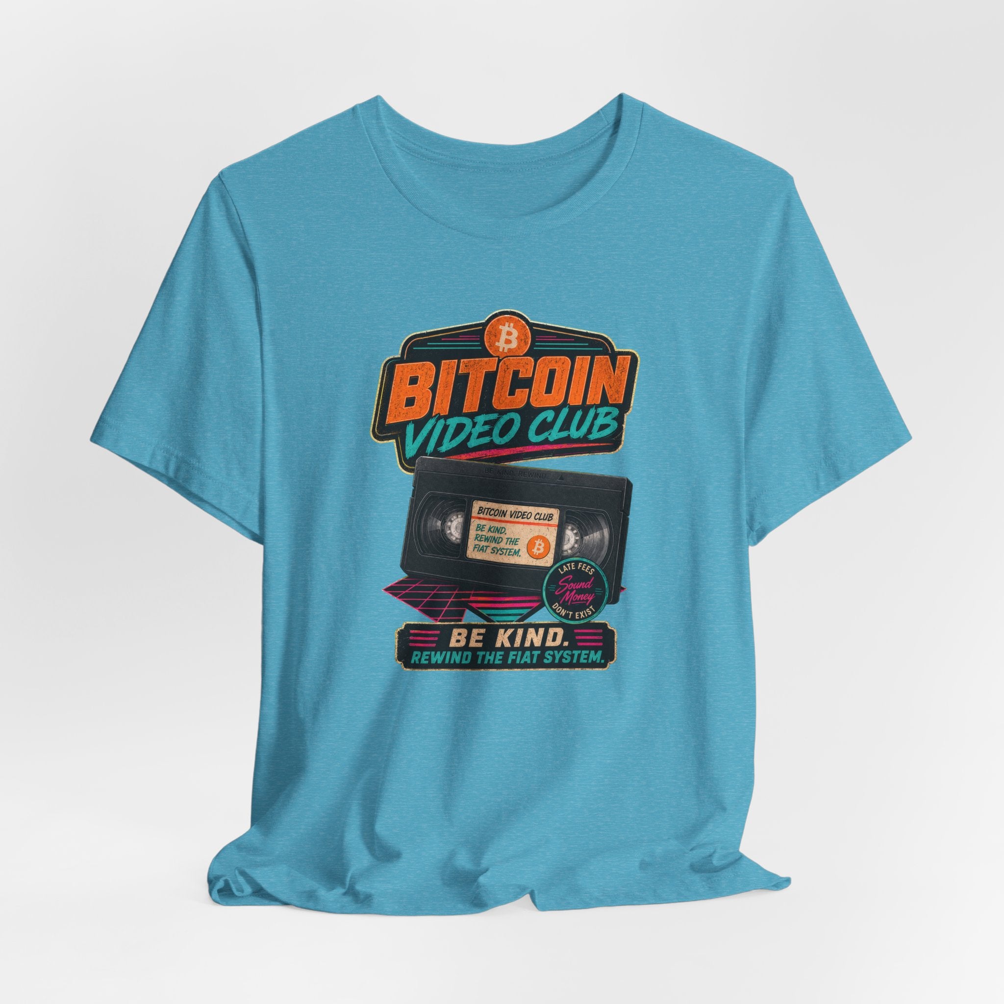 Bitcoin Video Club Tee | Be Kind Retro VHS | Bella Canvas 3001