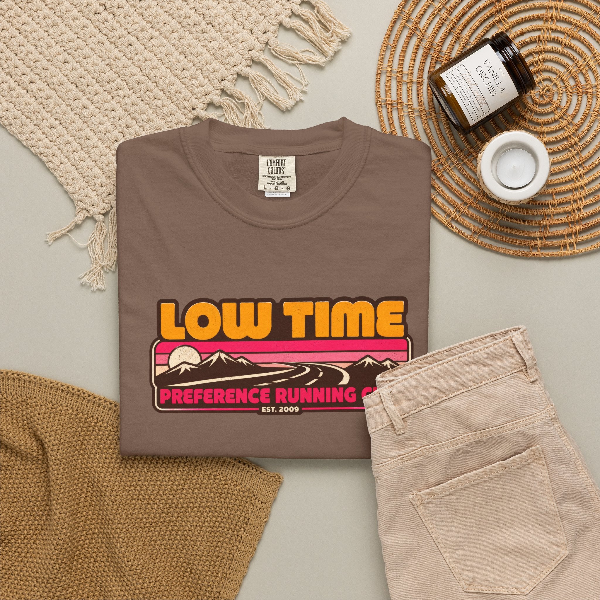 Incognito Heavyweight Low Time Preference Retro Running Club T-Shirt | Comfort Colors 1717