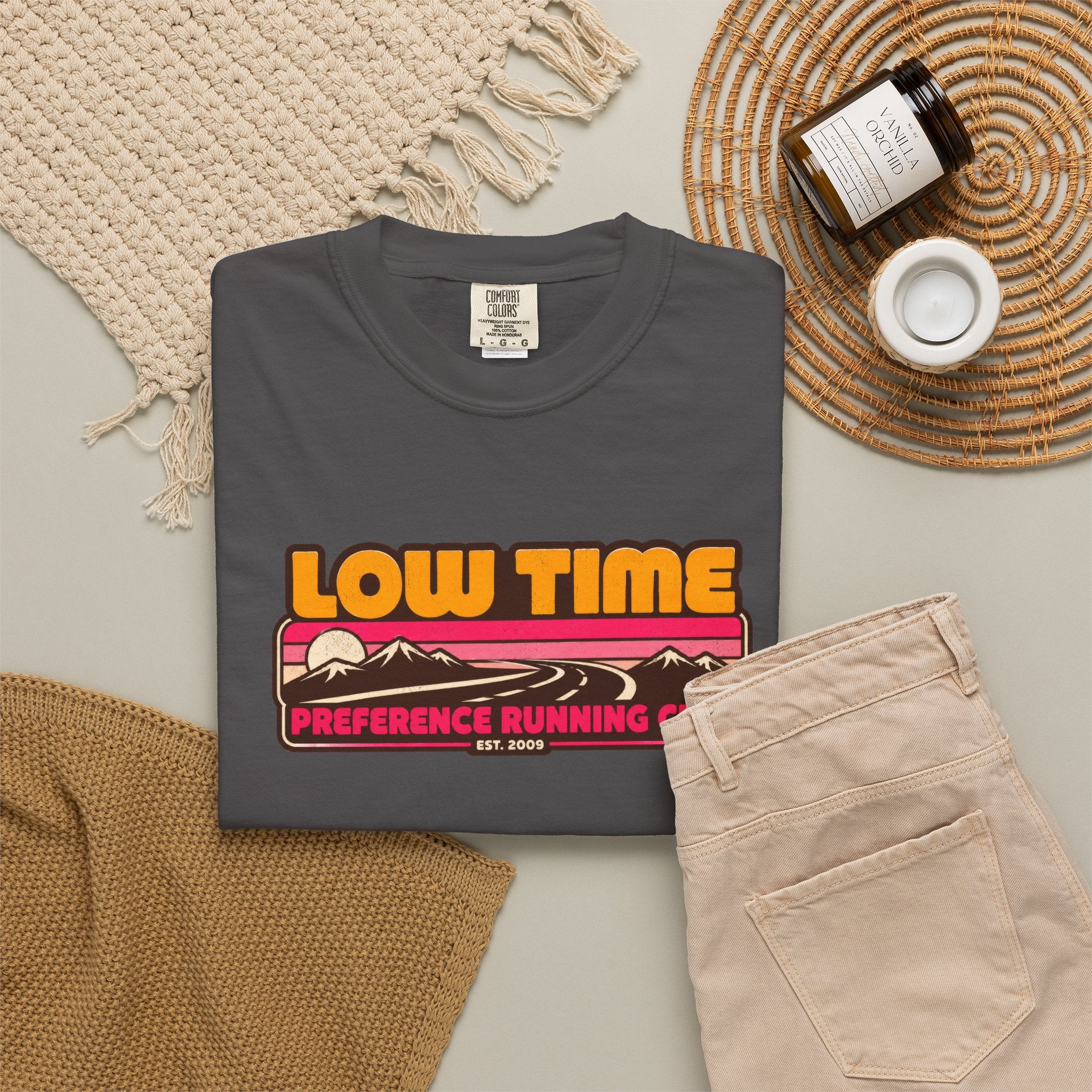 Incognito Heavyweight Low Time Preference Retro Running Club T-Shirt | Comfort Colors 1717