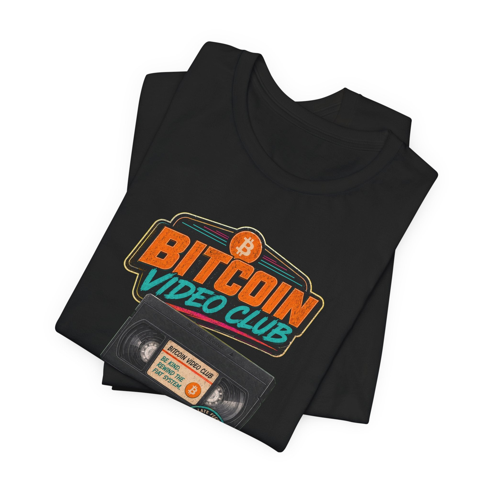 Bitcoin Video Club Tee | Be Kind Rewind Retro VHS | Bella Canvas 3001