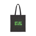 Opt Out Buy Bitcoin matrix-style cypherpunk code Tote