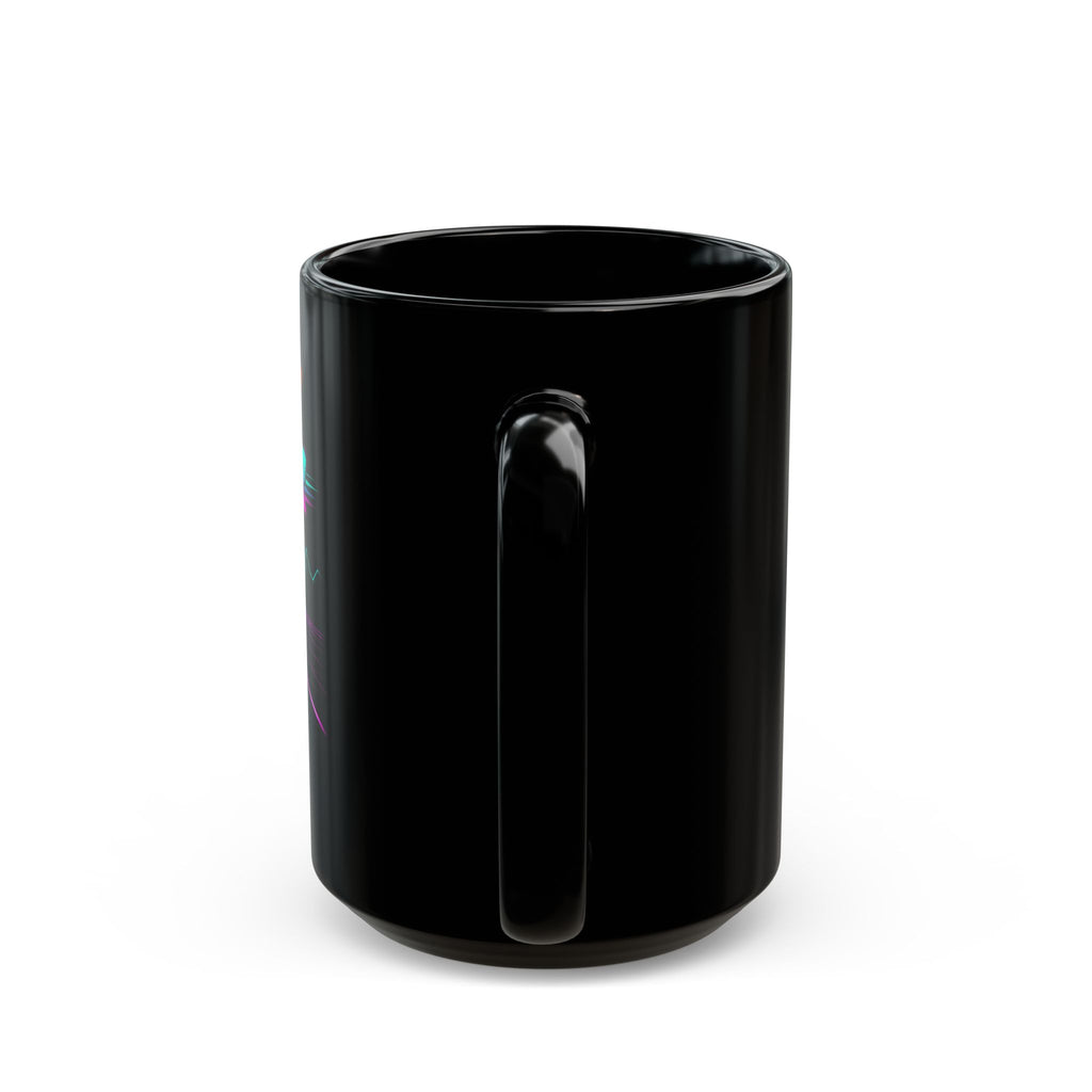 Node Runner Retro Cyberroad Mug | Bitcoin Neon 80s Synthwave 11oz and 15oz