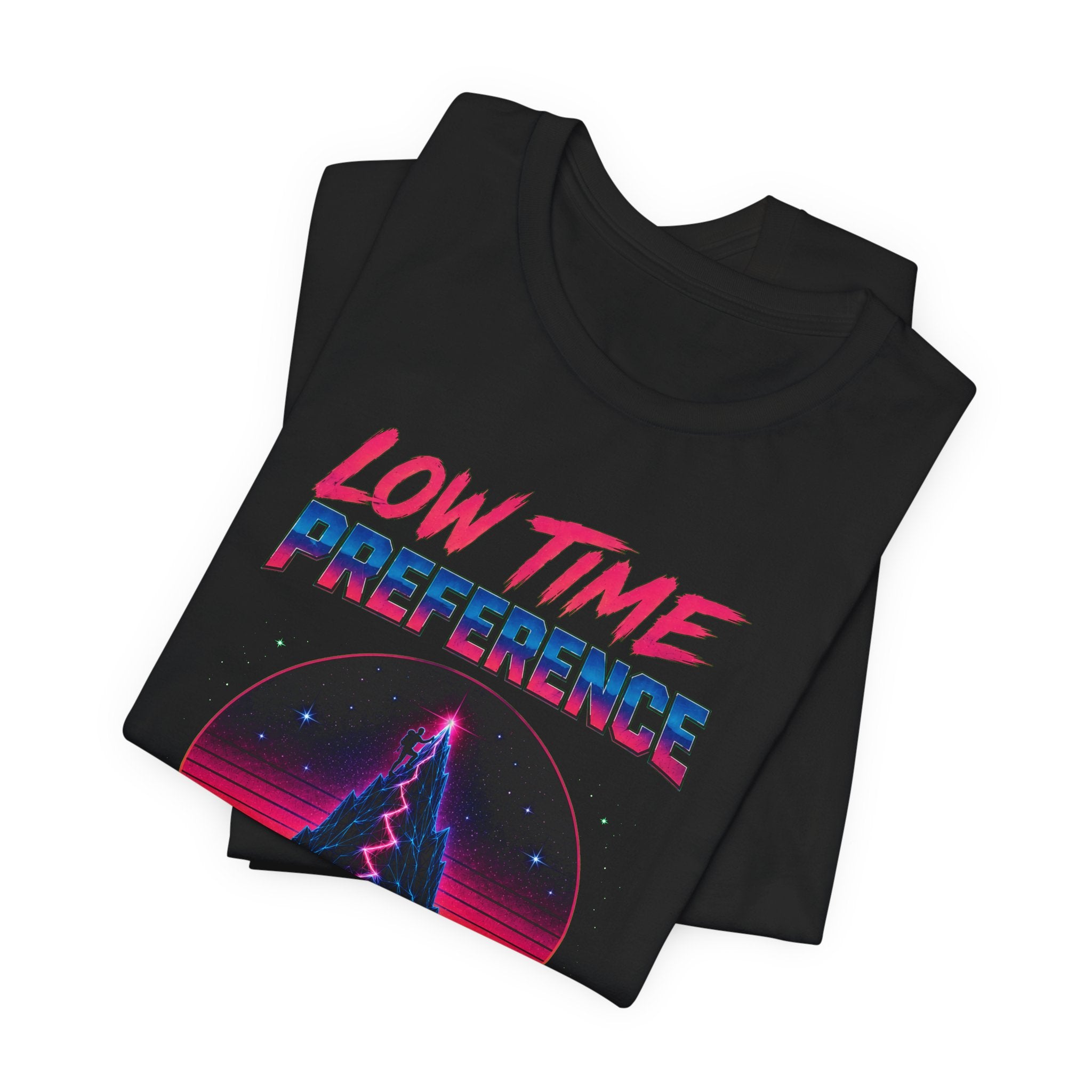 Incognito Low Time Preference Retro Synthwave Mountain T-Shirt | Bella Canvas 3001