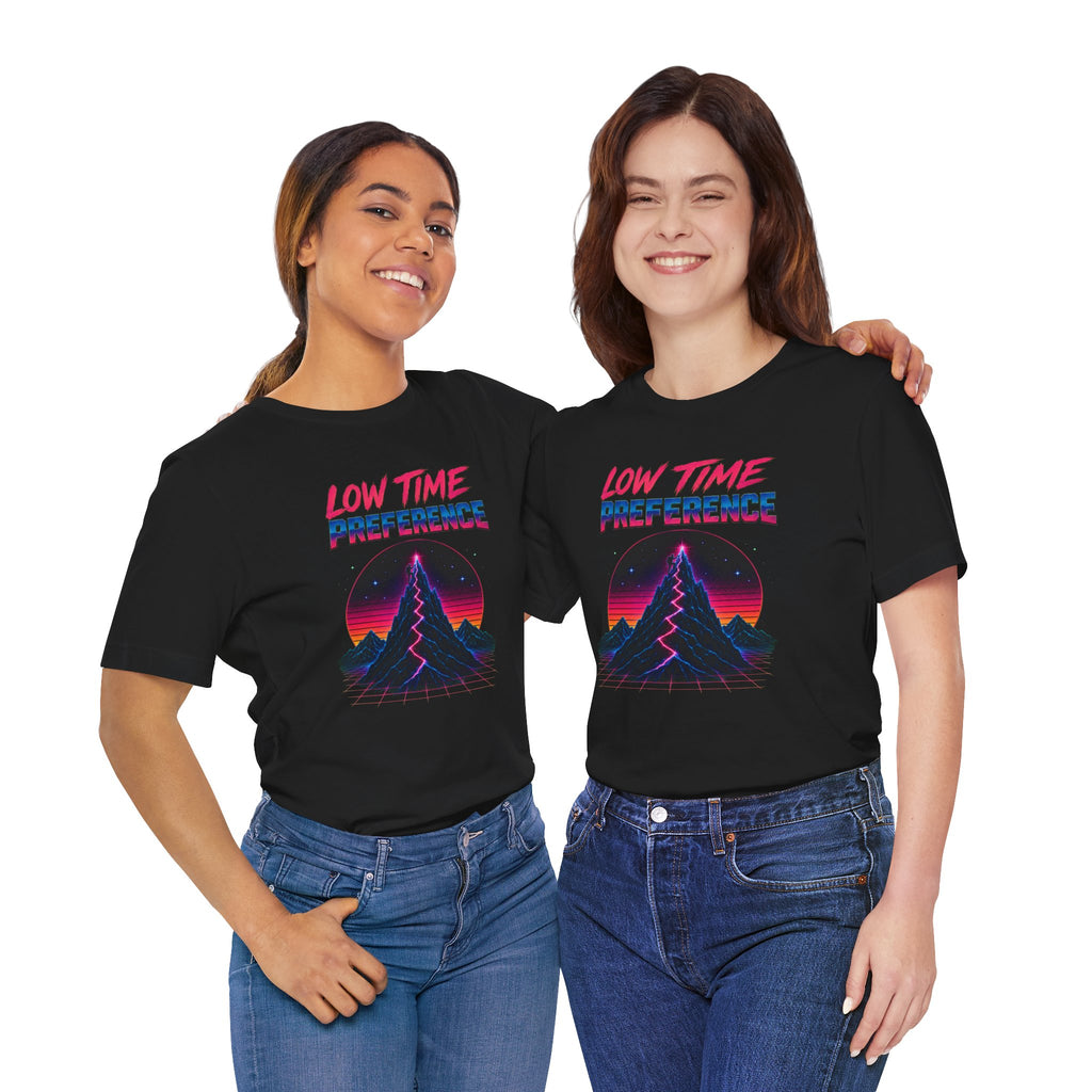 Incognito Low Time Preference Retro Synthwave Mountain T-Shirt | Bella Canvas 3001