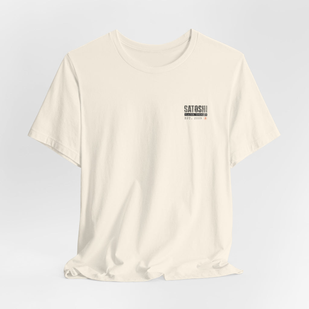Satoshi Nakamoto Shirt | Player Unknown Bitcoin Tee | Don't Trust Verify Band T-shirt | Bella Canvas 3001