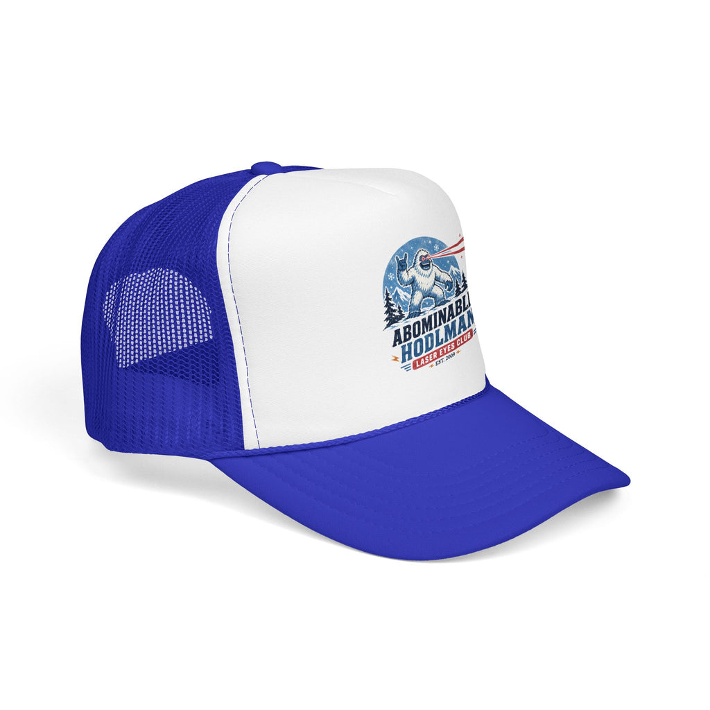 Abominable HODLman Laser Eyes Club Foam Trucker Hat