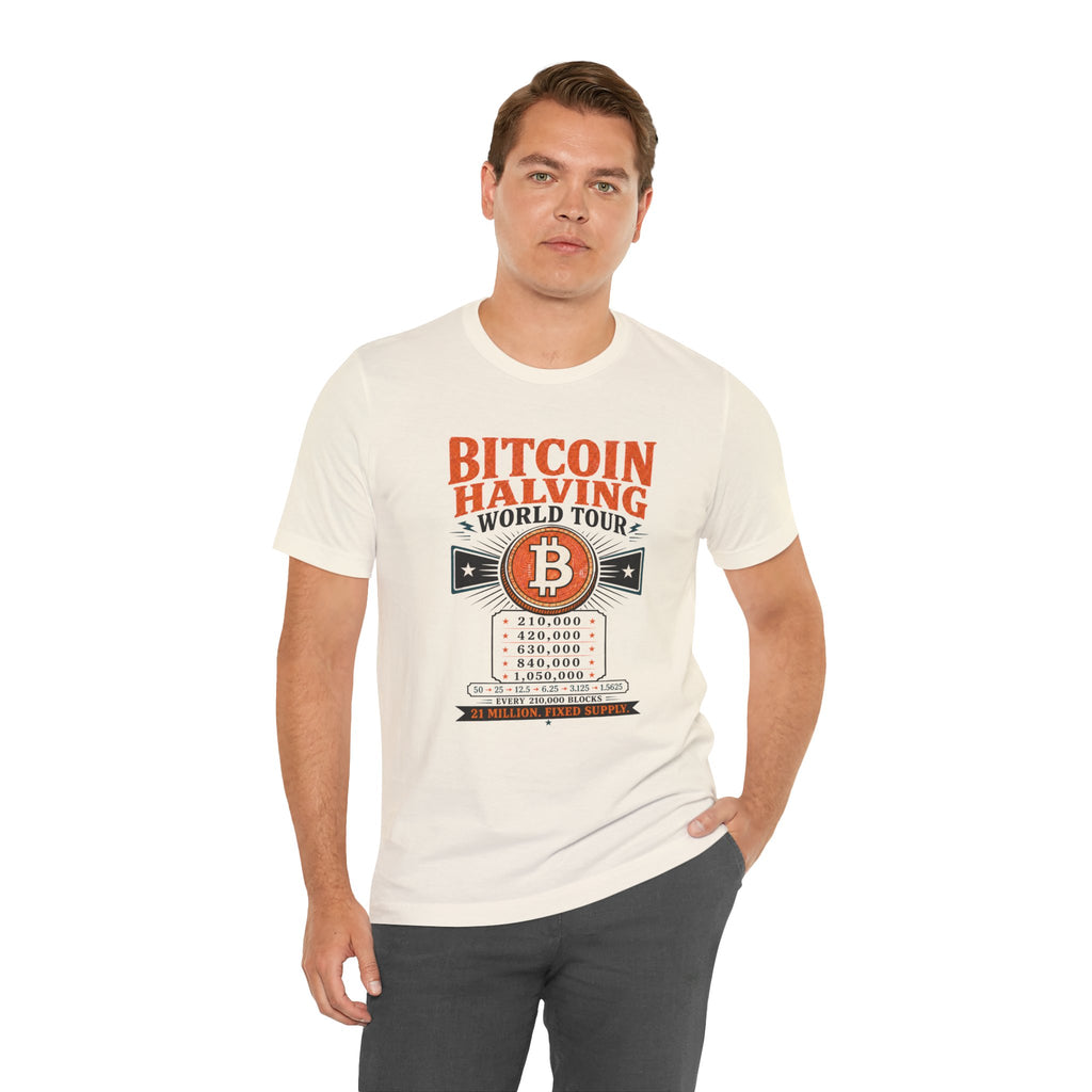 Bitcoin Halving World Tour Tee | Bella Canvas 3001