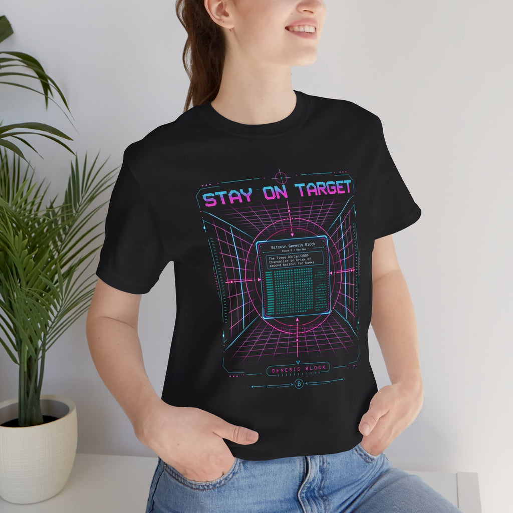 Bitcoin Genesis Block Tee | Retro 80s Cypherpunk Shirt | Bella Canvas 3001