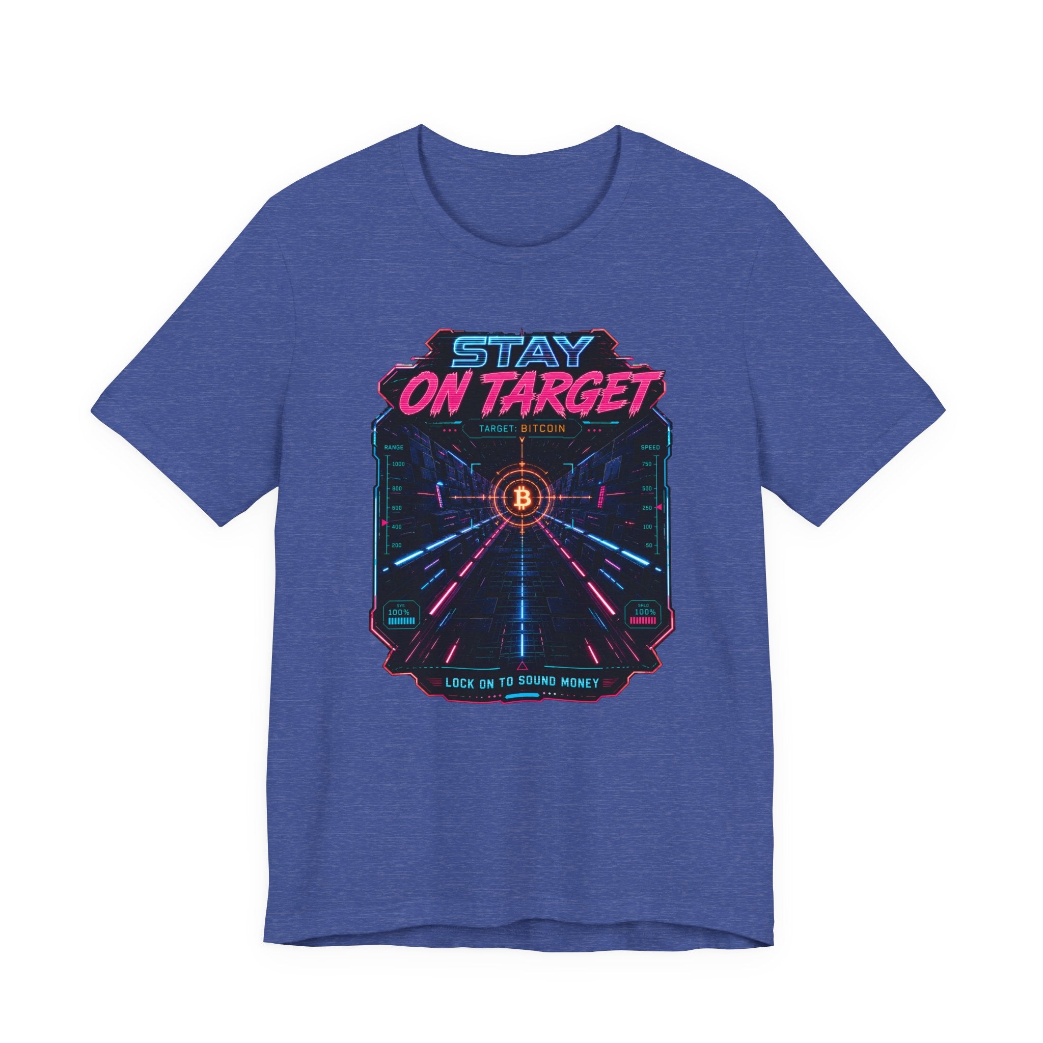Stay On Target Bitcoin Retro Sound Money Graphic Tee