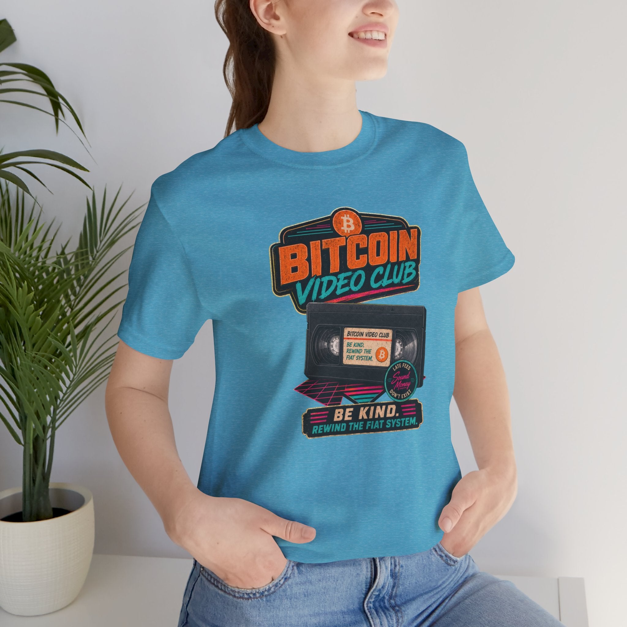 Bitcoin Video Club Tee | Be Kind Retro VHS | Bella Canvas 3001