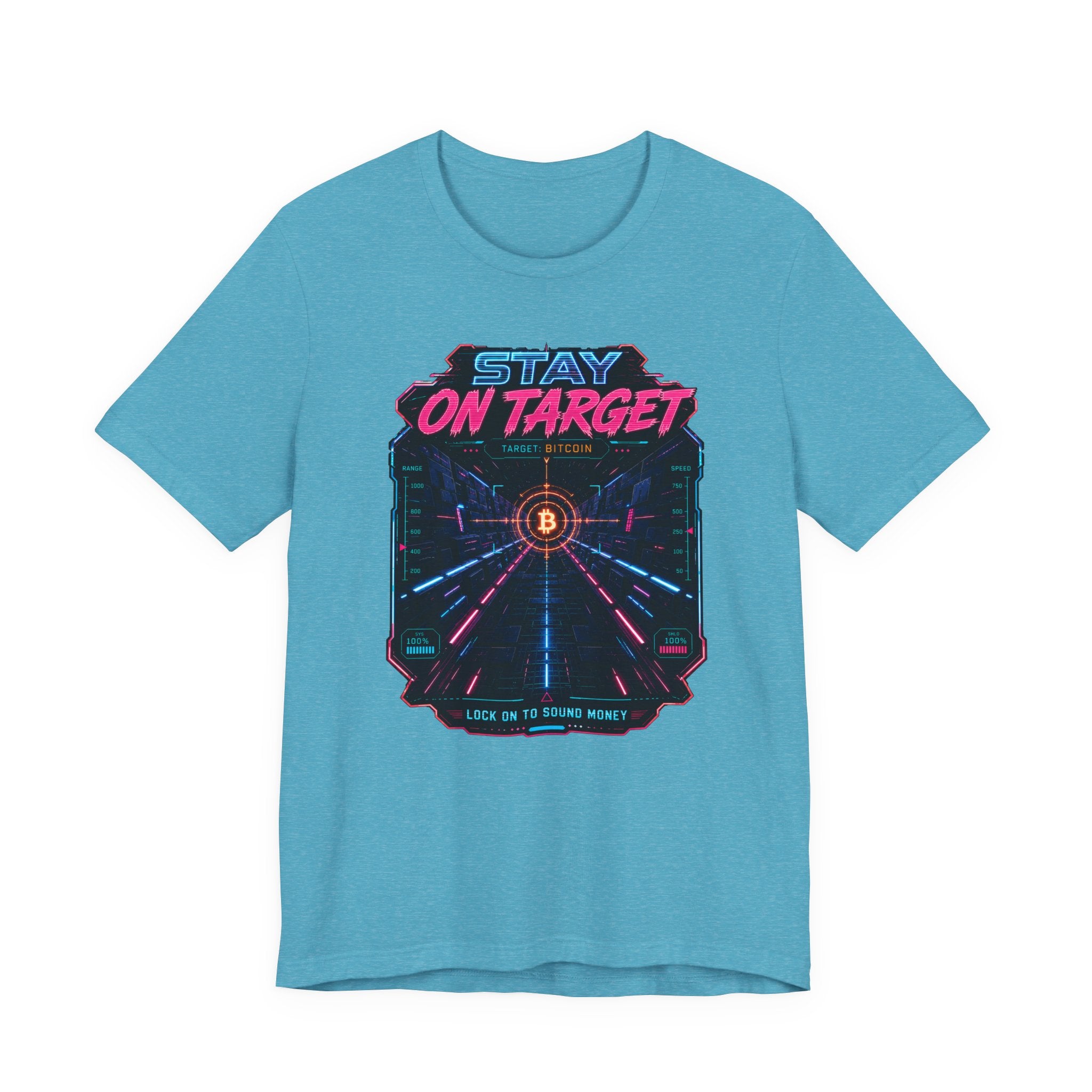 Stay On Target Bitcoin Graphic Tee | Bella Canvas 3001