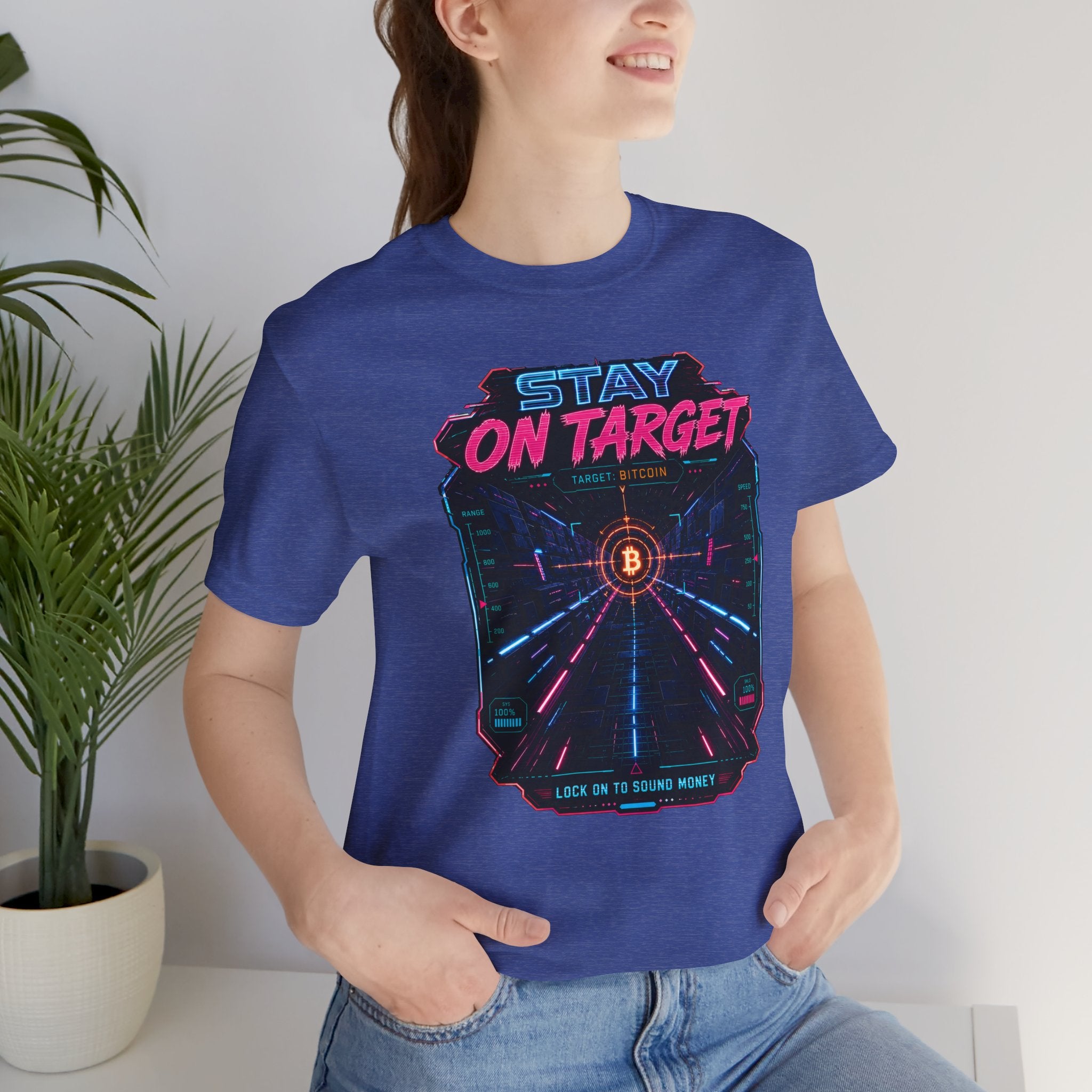 Stay On Target Bitcoin Graphic Tee | Bella Canvas 3001