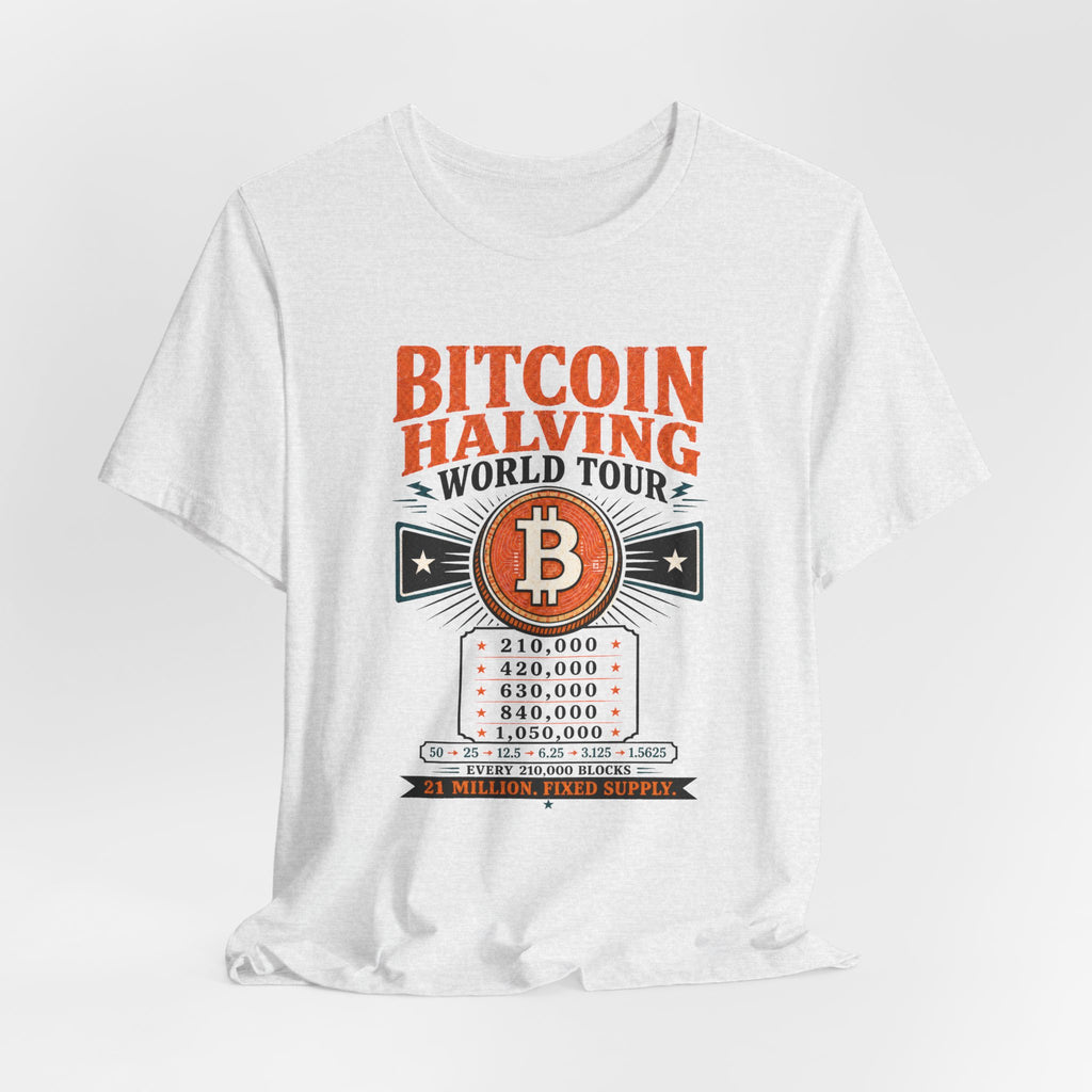 Bitcoin Halving World Tour Tee | Bella Canvas 3001