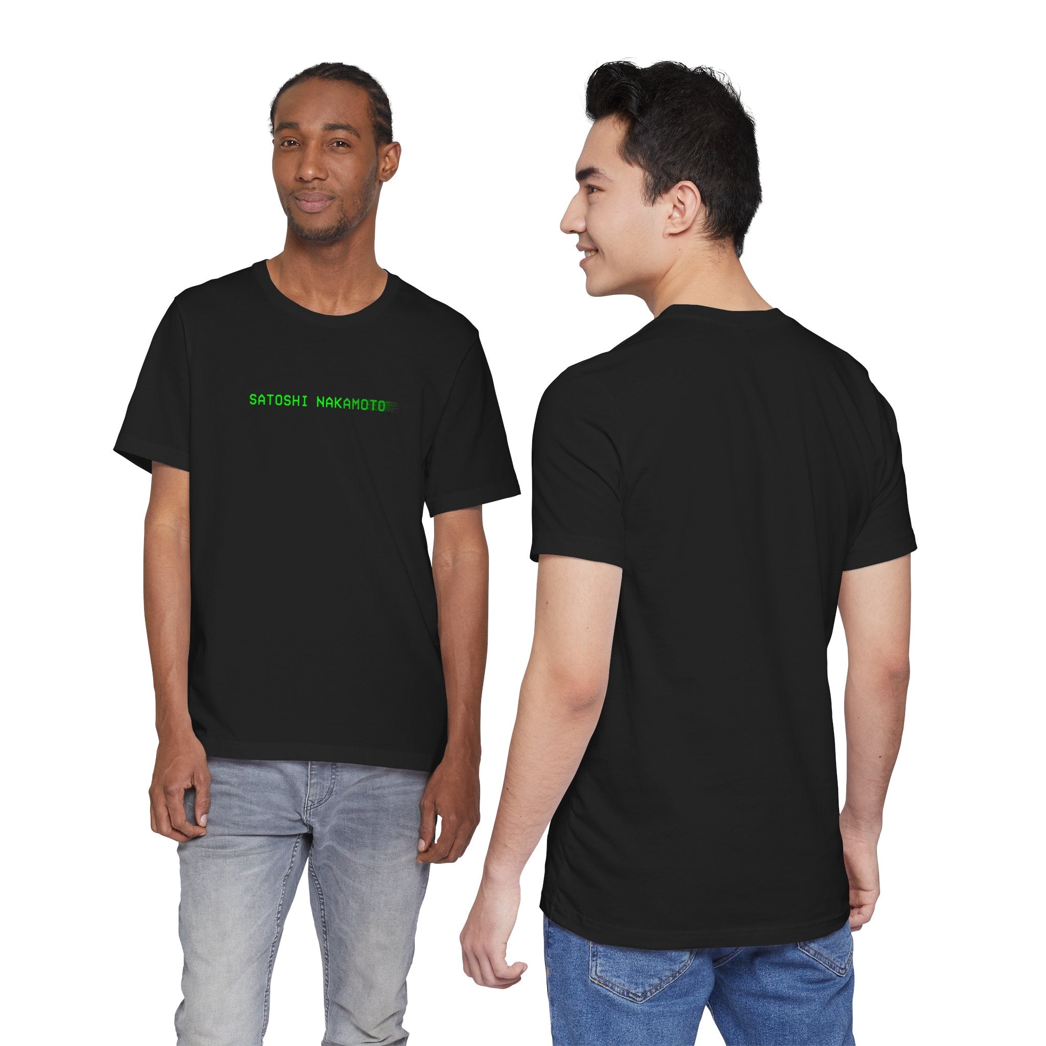 Satoshi Nakamoto Shirt | Retro Green Terminal Bitcoin Tee | Anonymous Creator Bitcoin Merch | Bella Canvas 3001