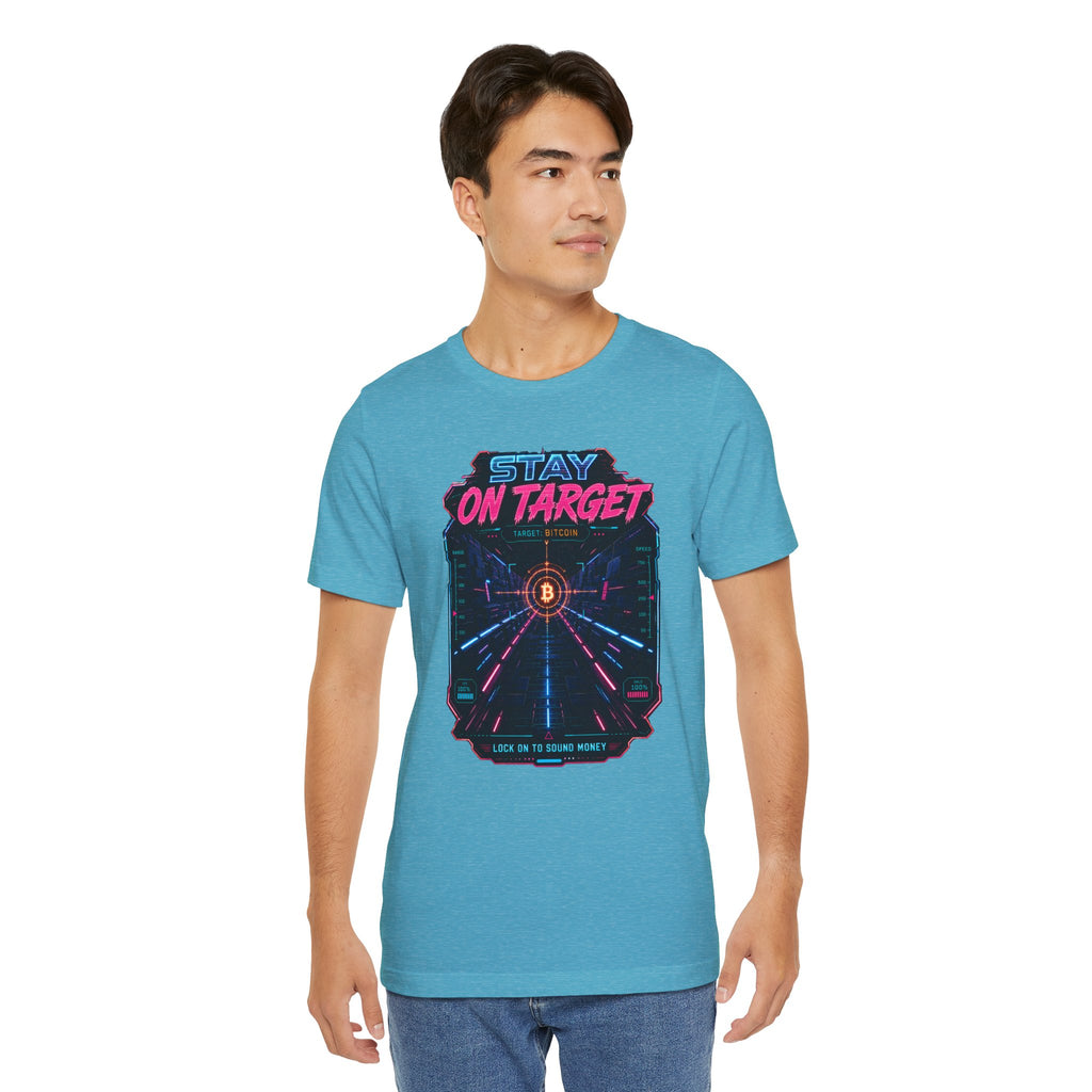 Stay On Target Bitcoin Graphic Tee | Bella Canvas 3001